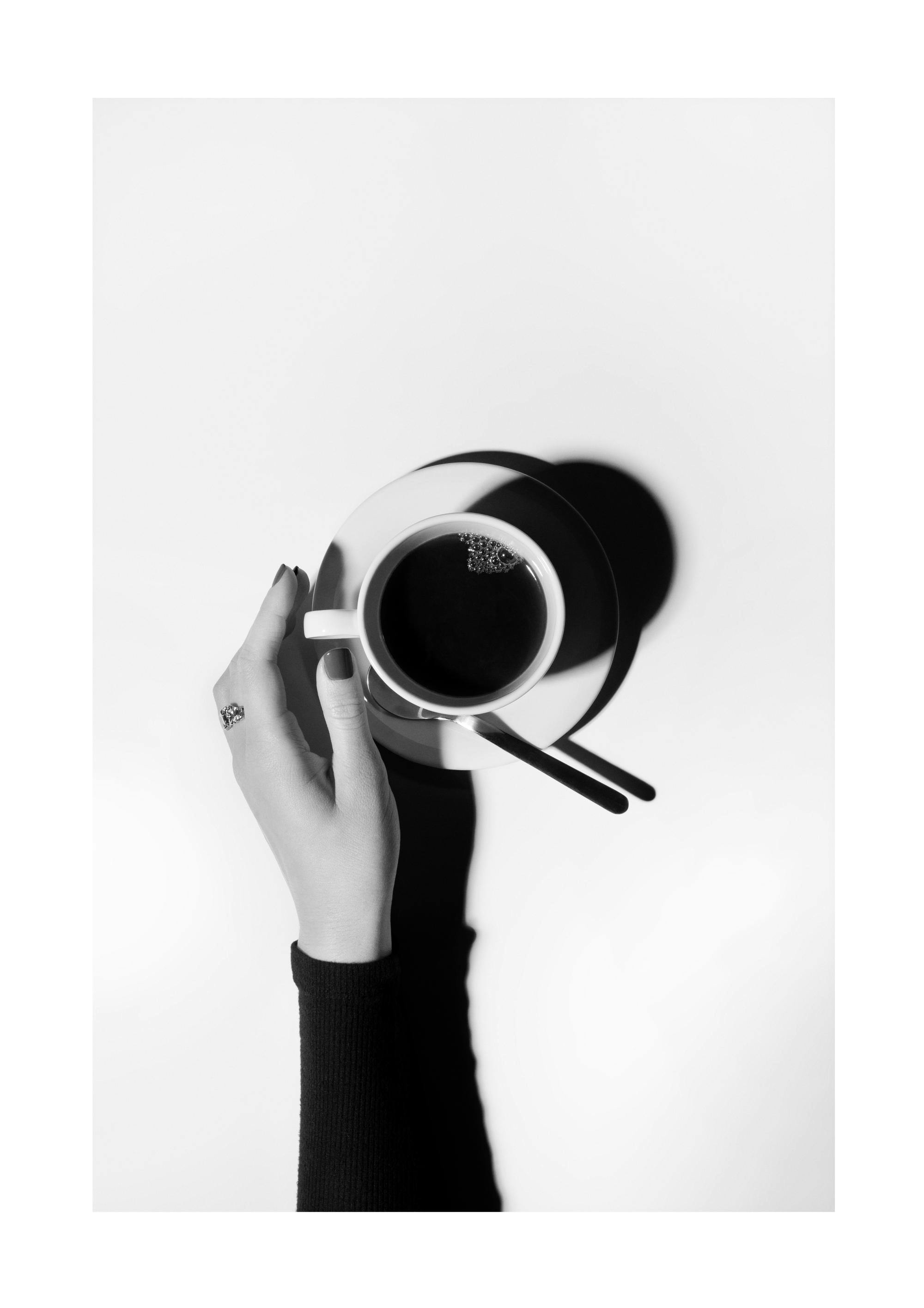 Black and White Coffee Poster 0
