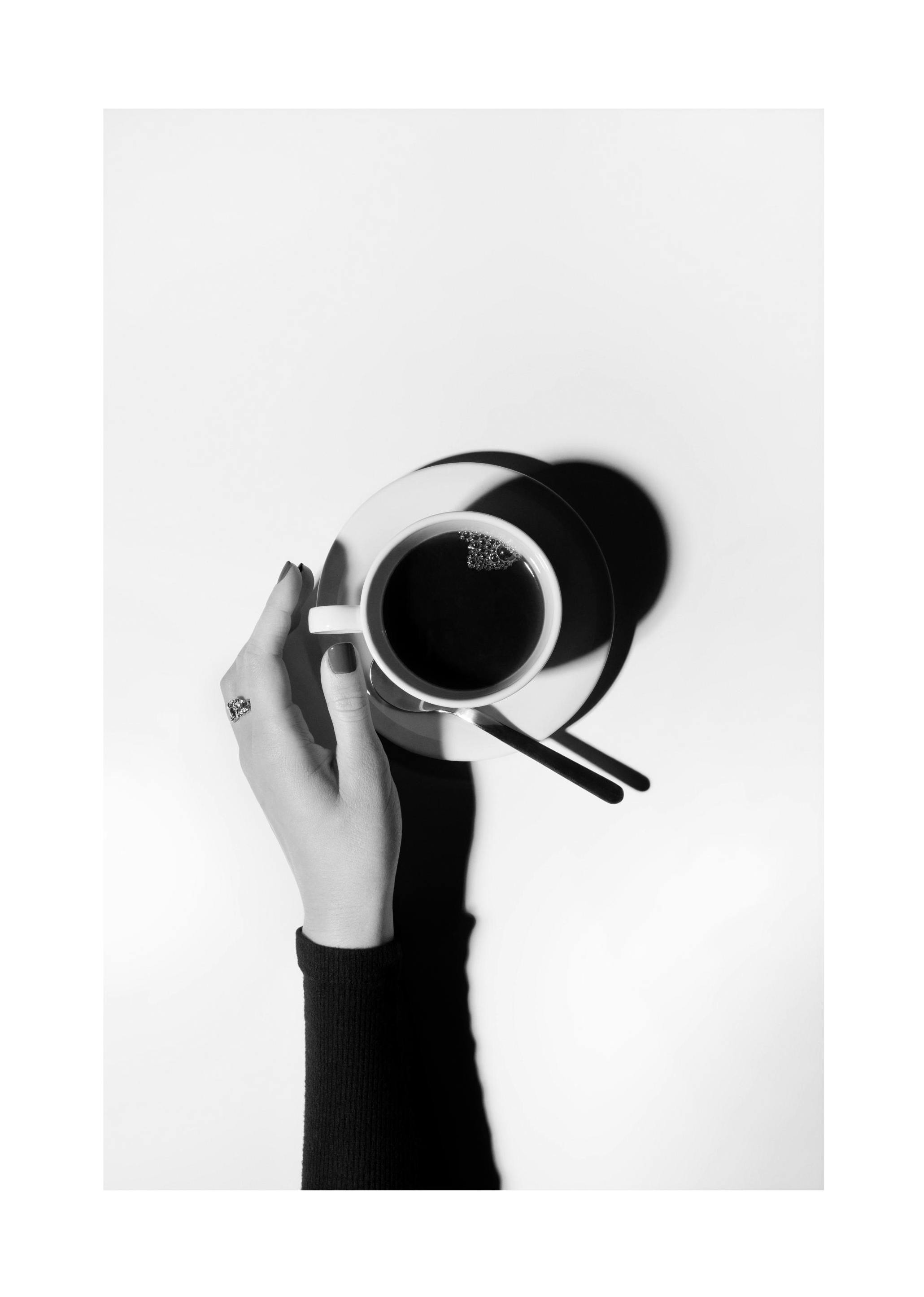 Black and White Coffee Poster (30x40 cm) - Poster