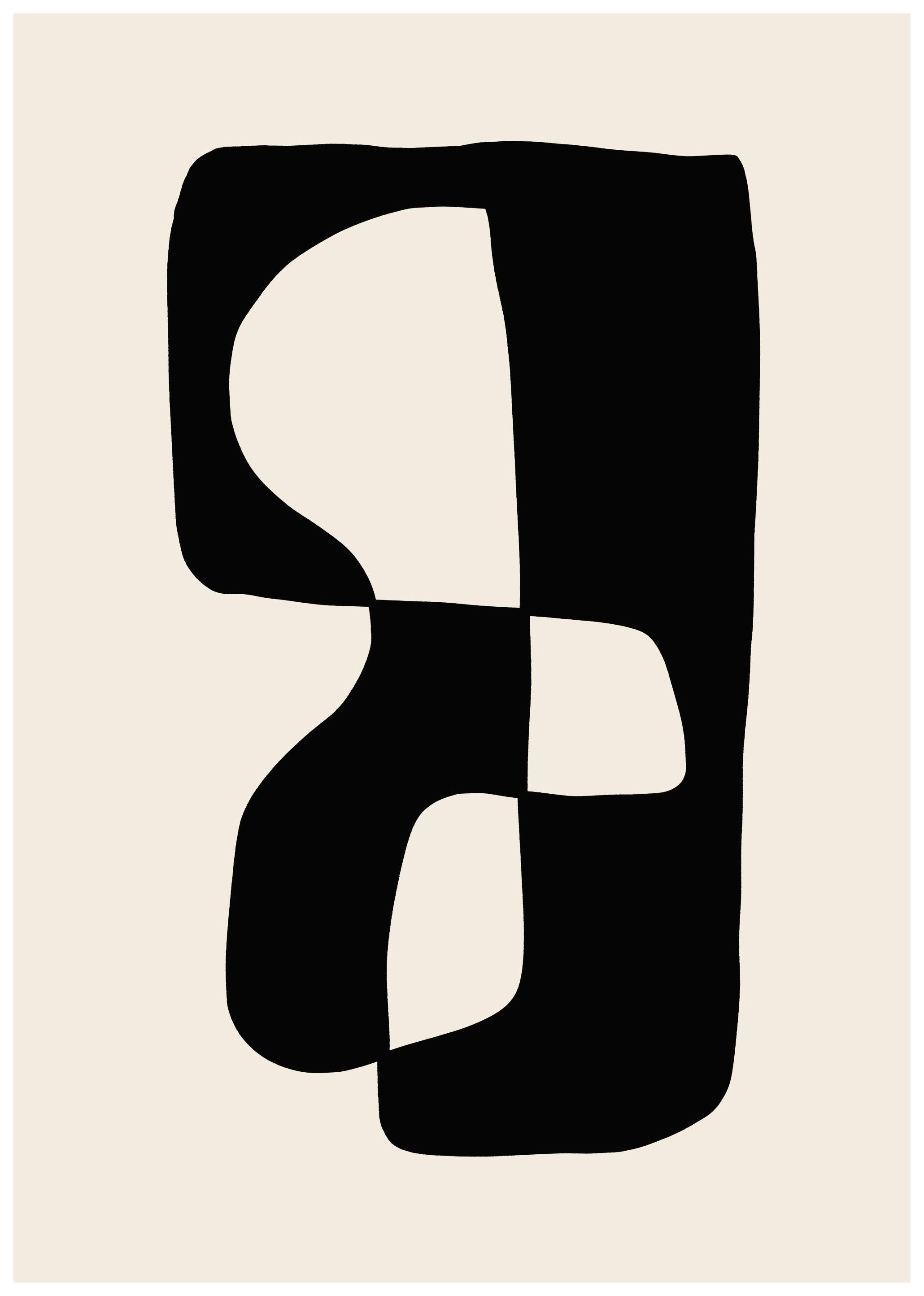 Black Shape Affiche (21x30 cm)