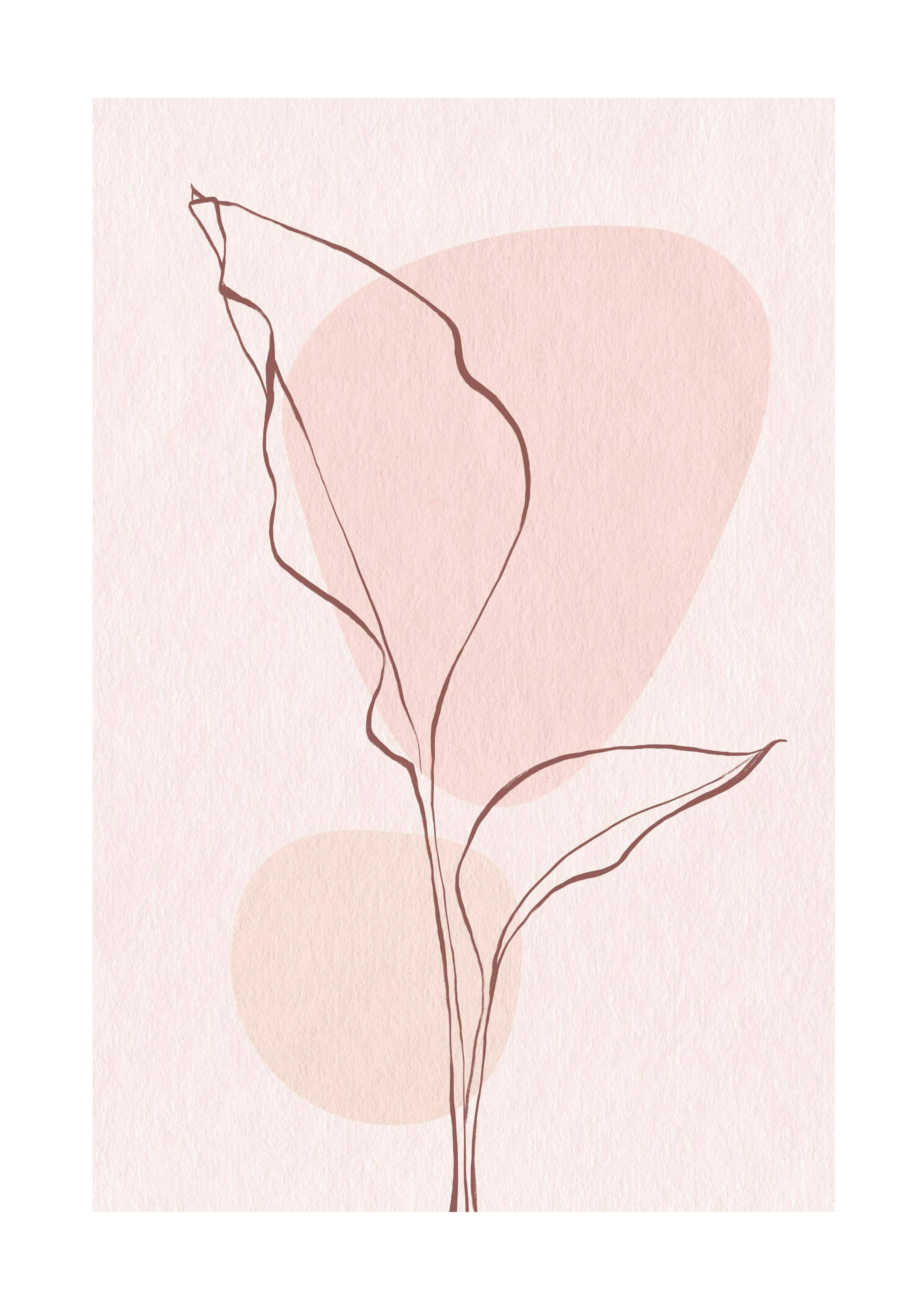 Pink Leaves No1 Poster 0