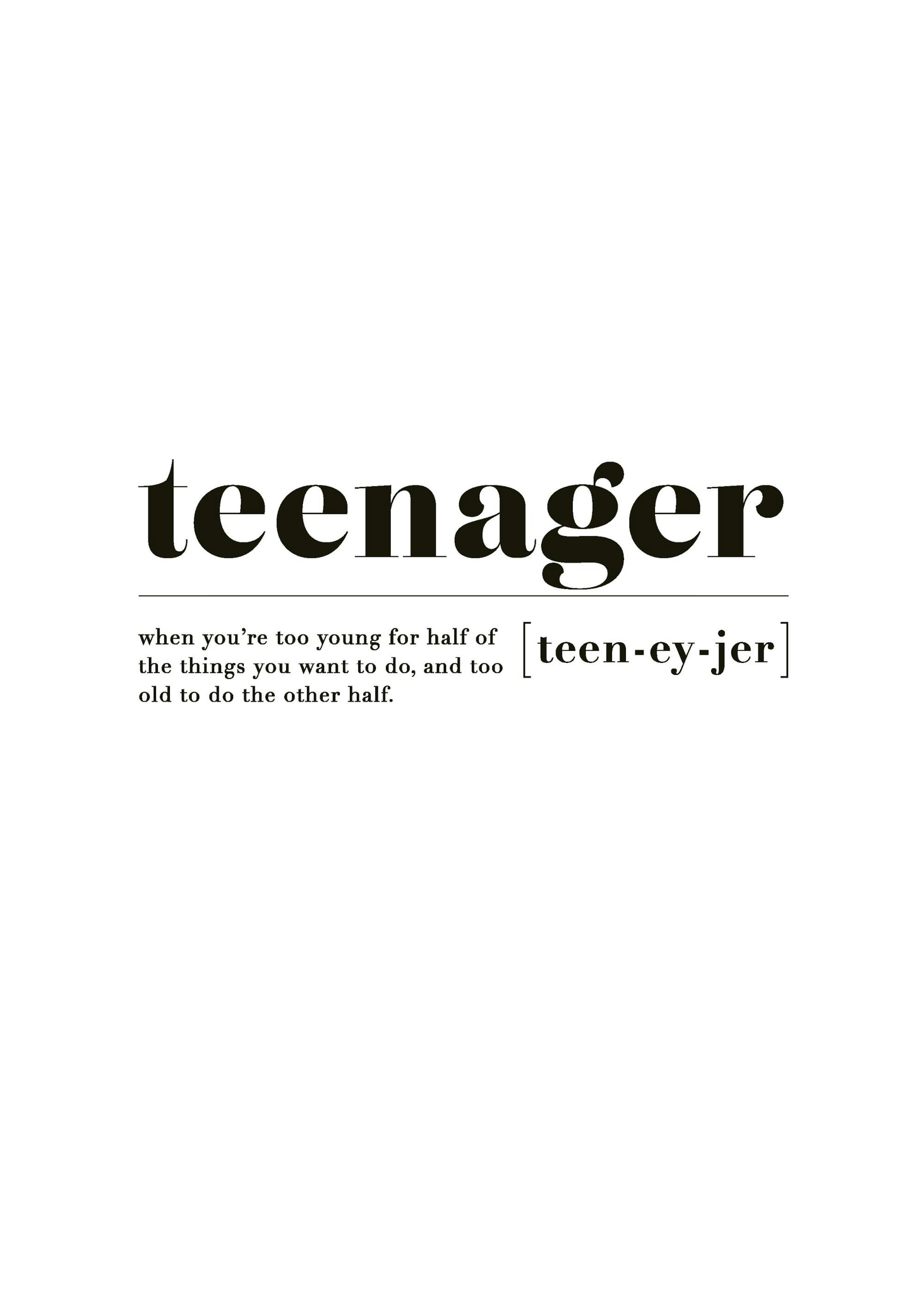 Teenager Poster