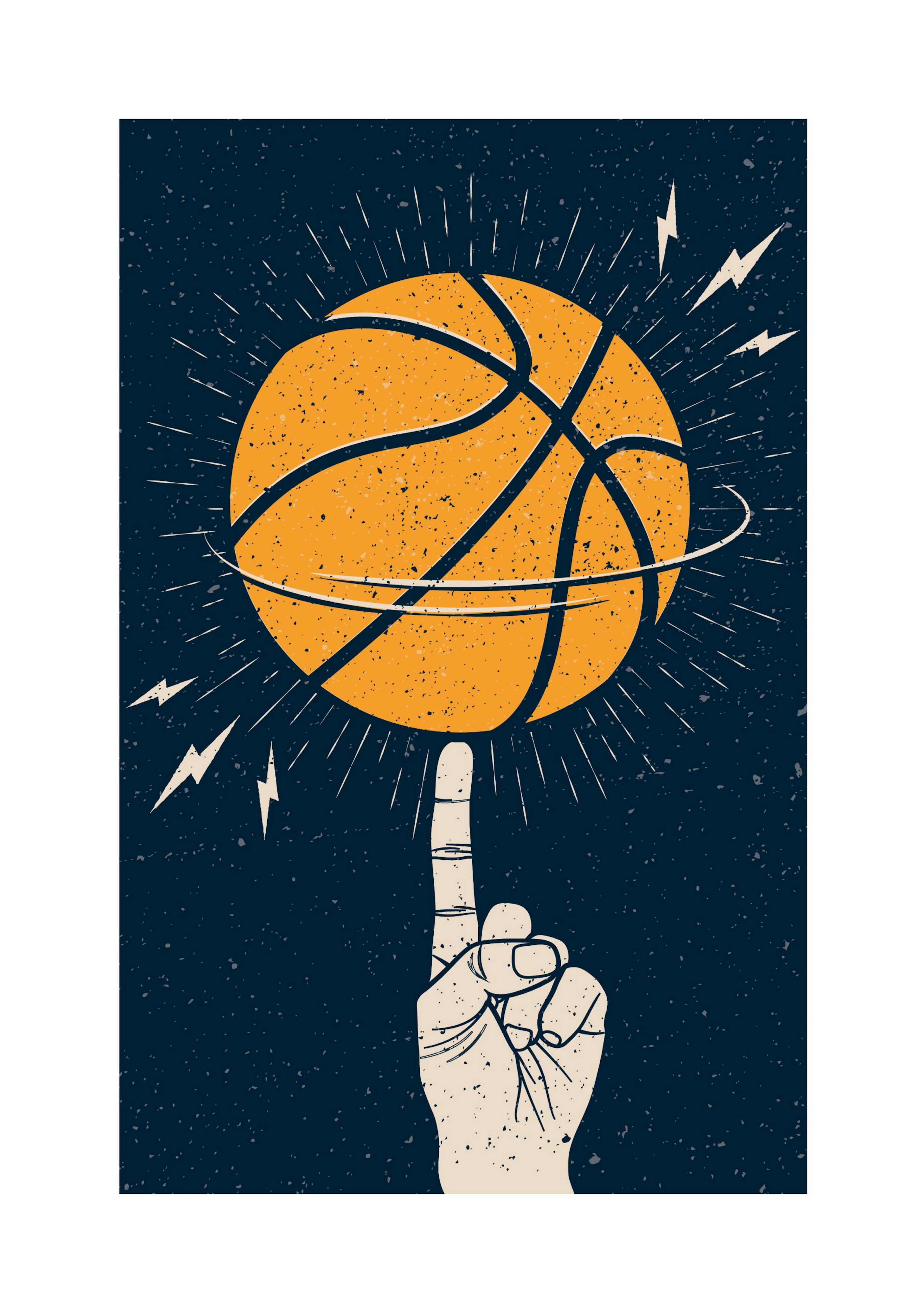 Basketball Spinn Plakát
