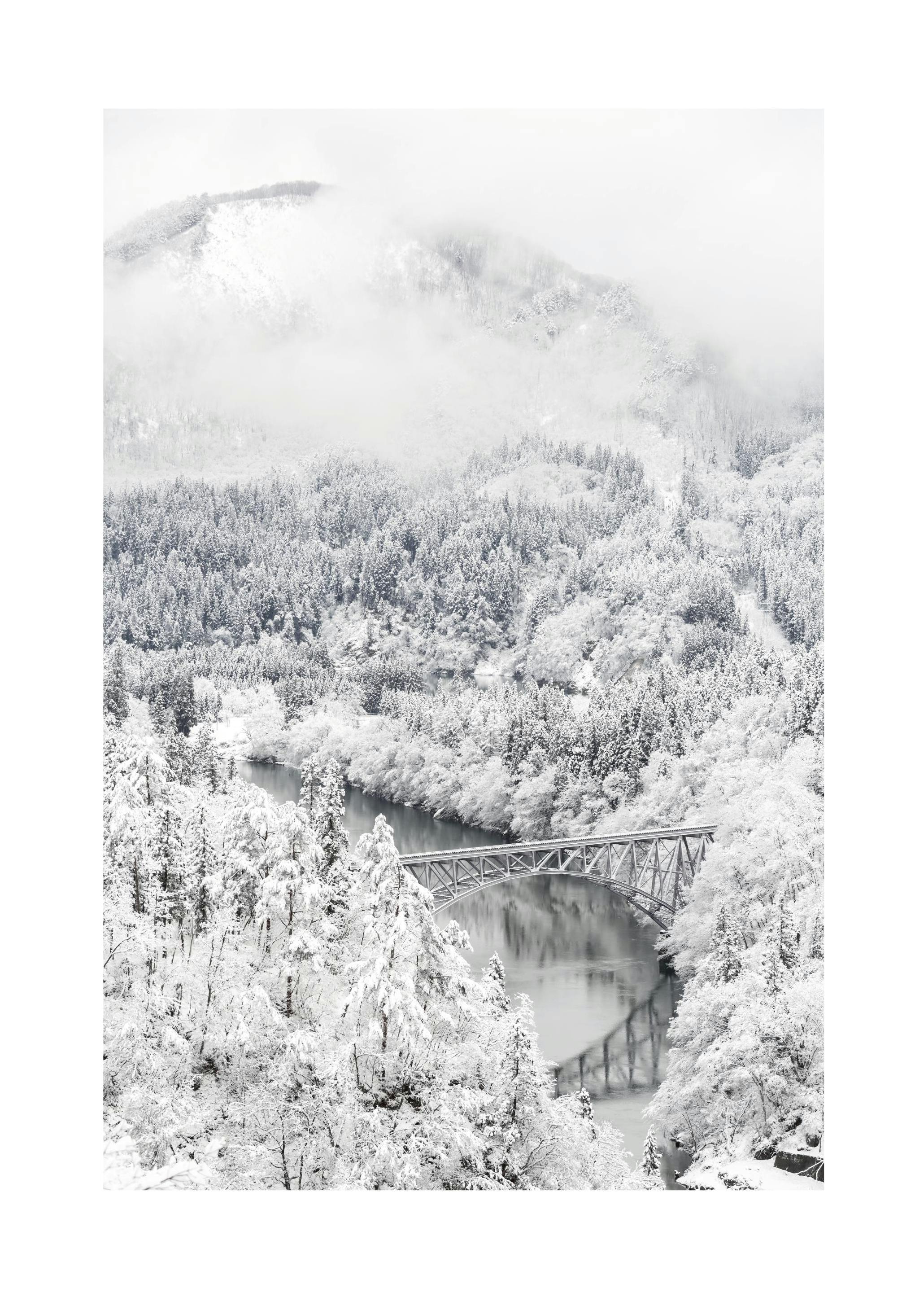 Frozen Landscape Print (50x70 cm)