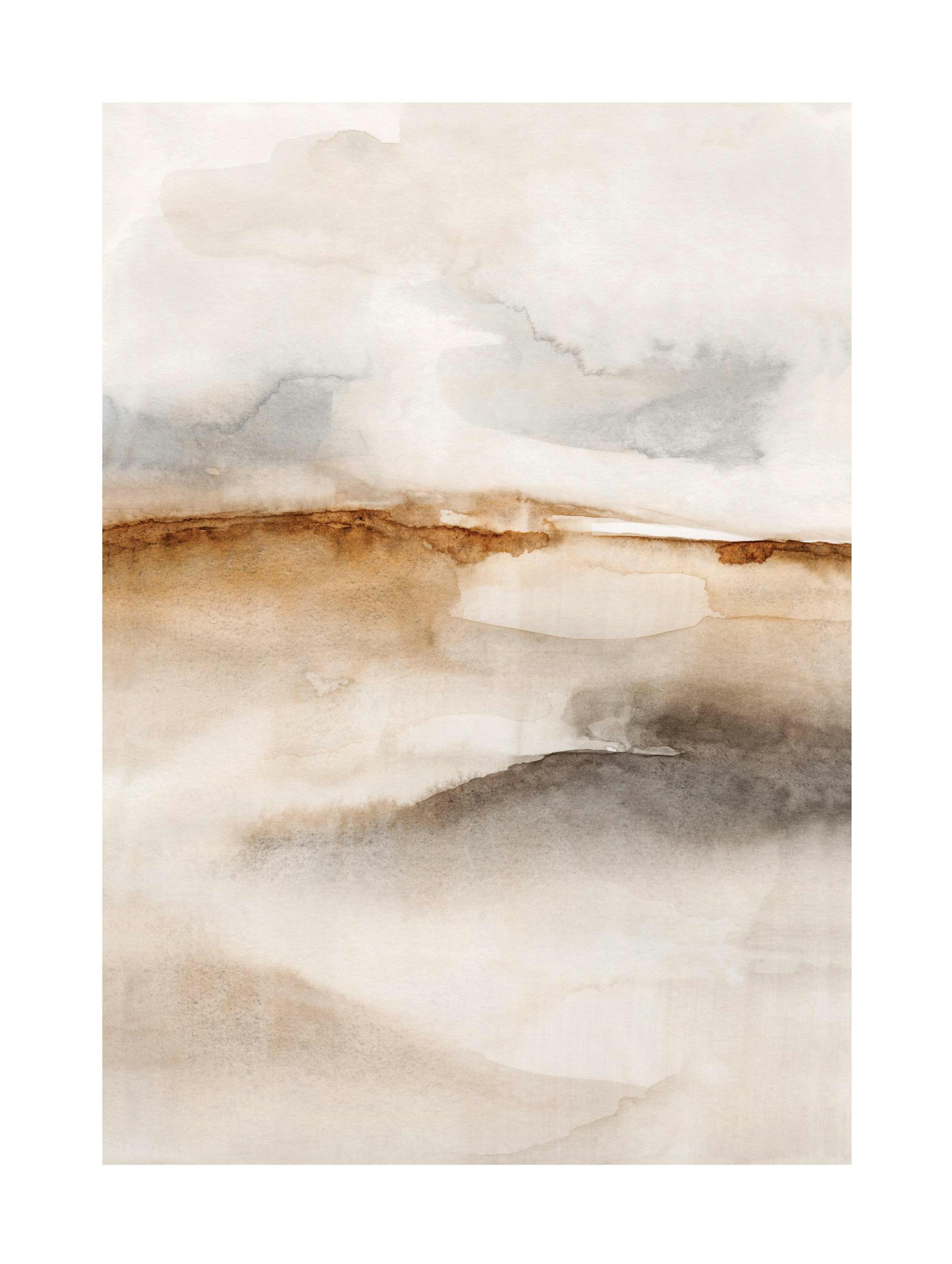 Neutral Watercolor No2 Poster