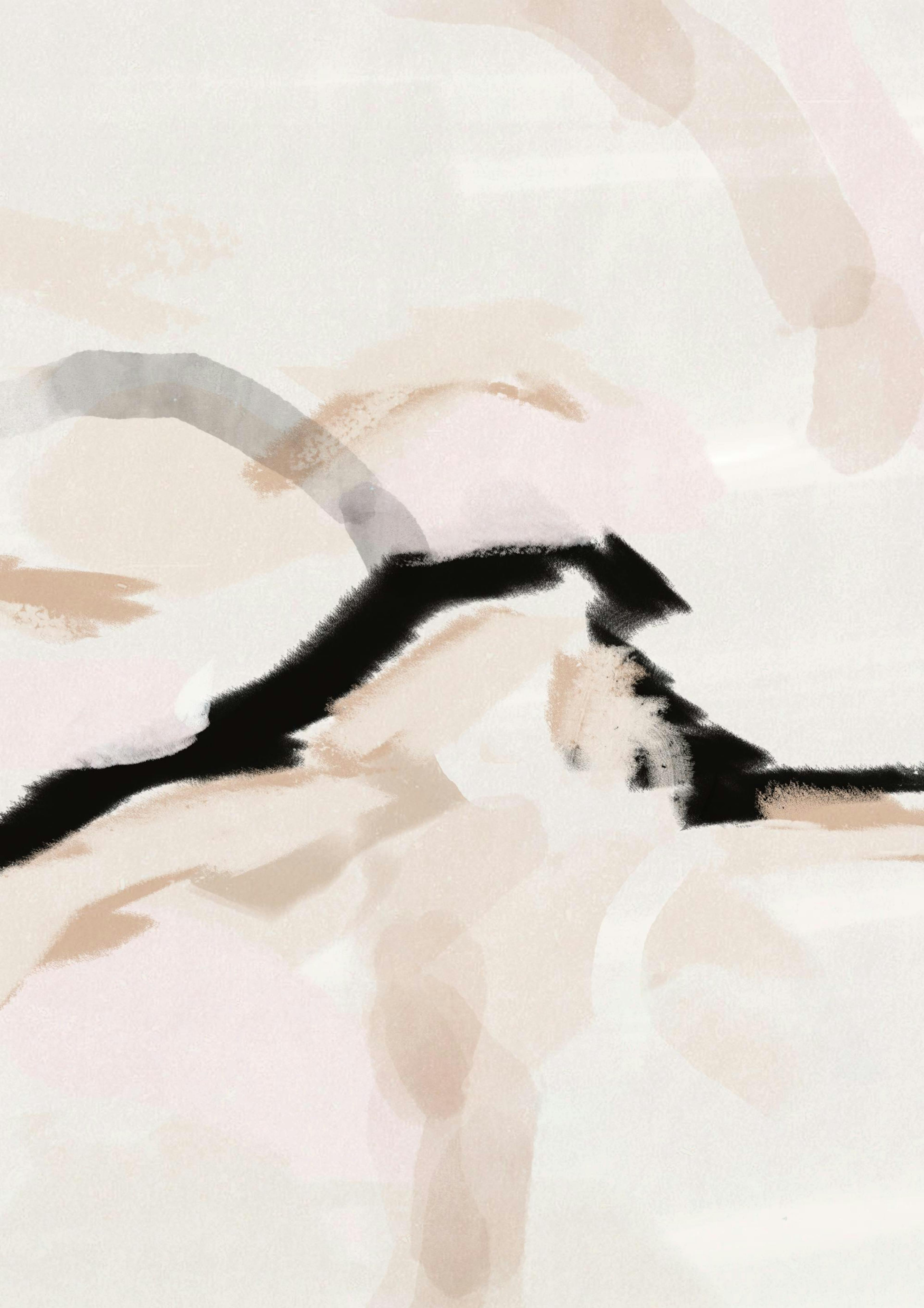 Beige Wave No2 Print 0