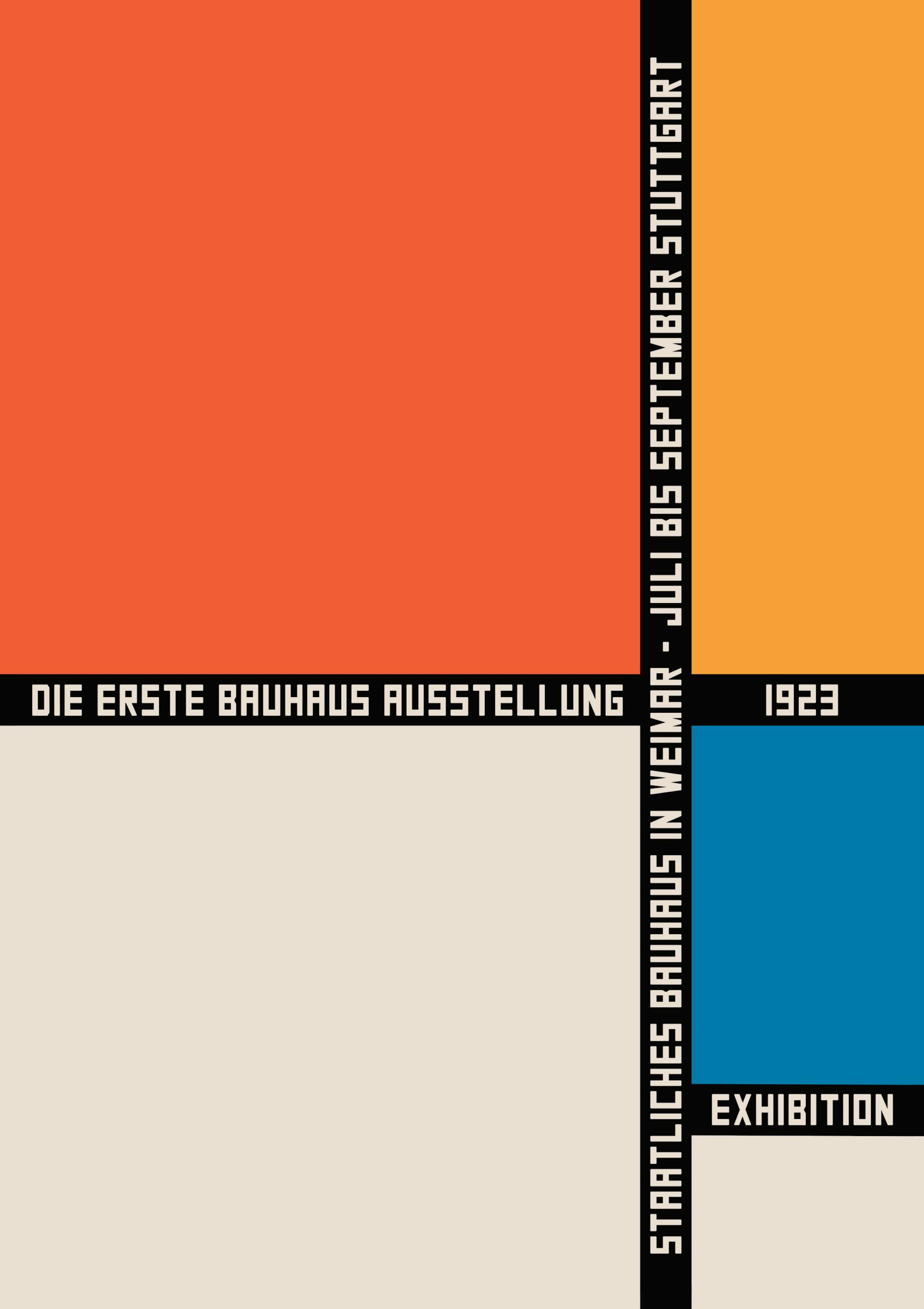 Bauhaus Geometric Color Blocks Poster