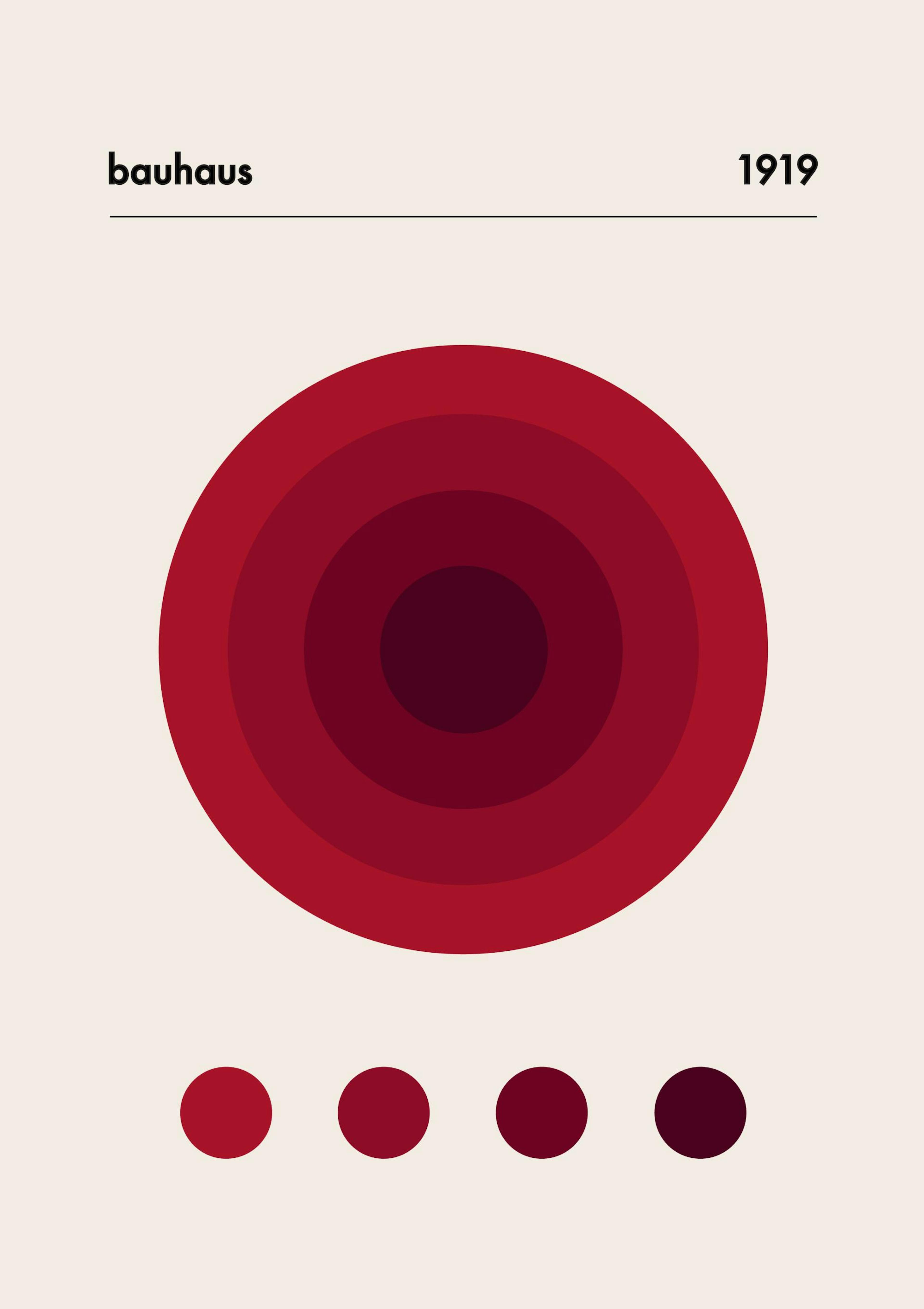 Red Bauhaus Affiche