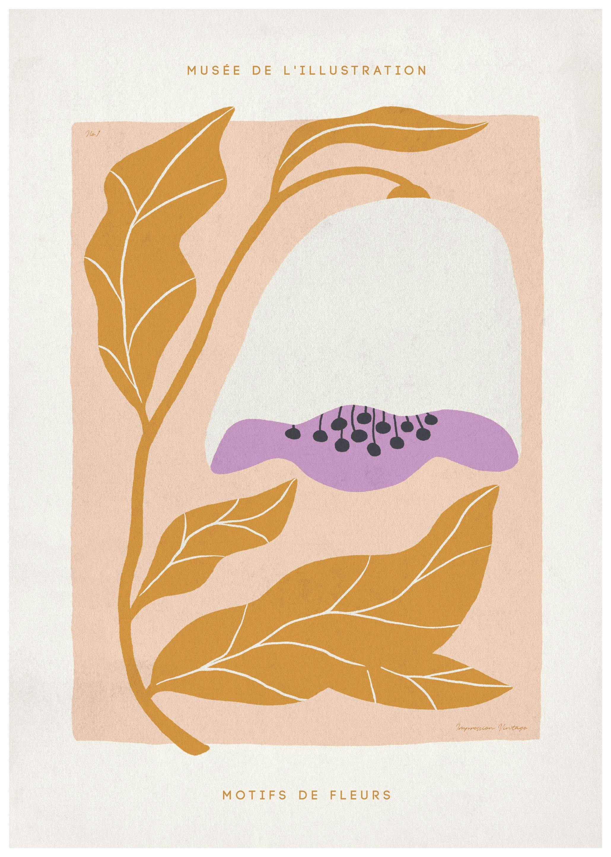 Motifs de Fleurs No1 Print (50x70 cm)