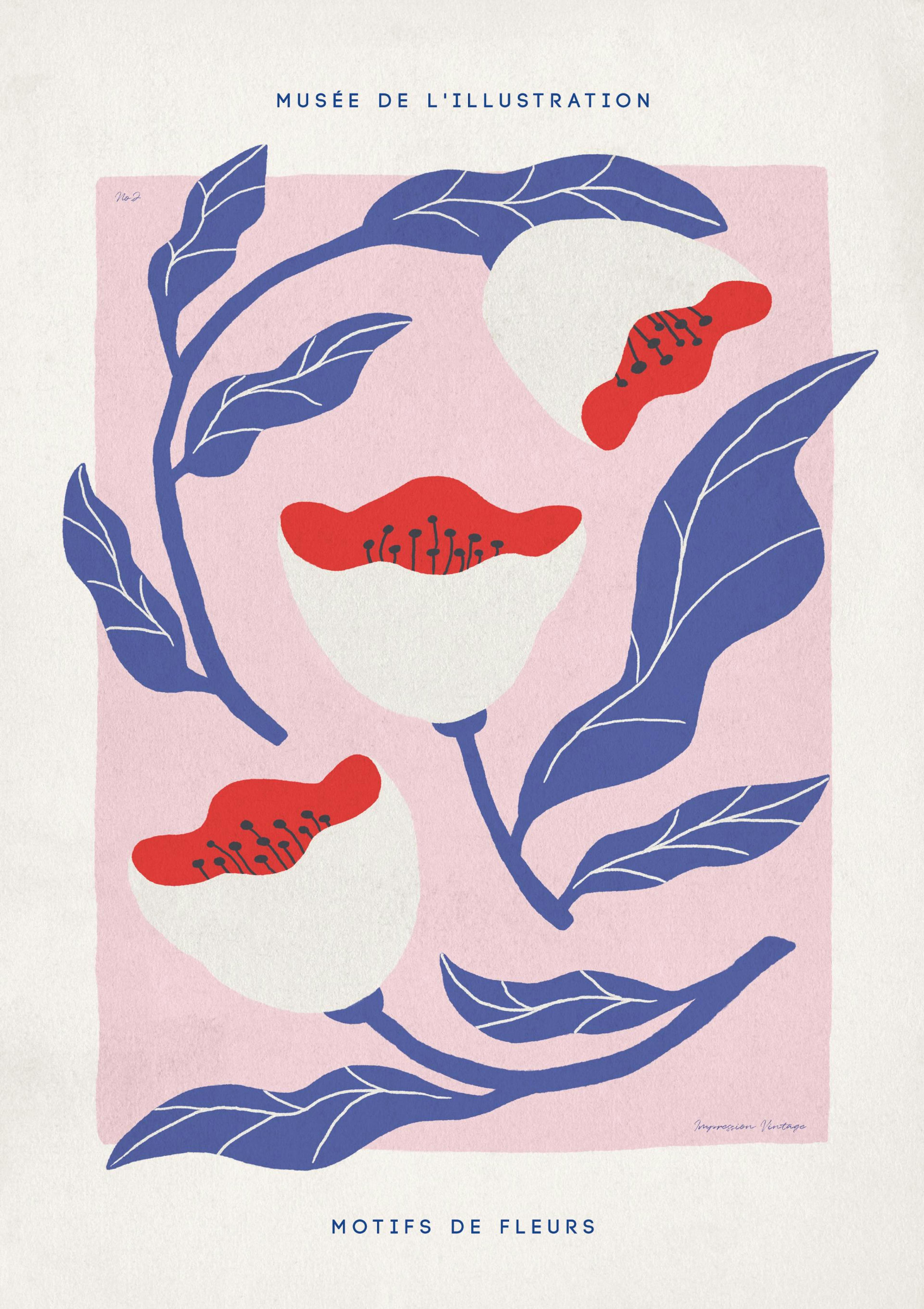 Motifs de Fleurs No2 Print