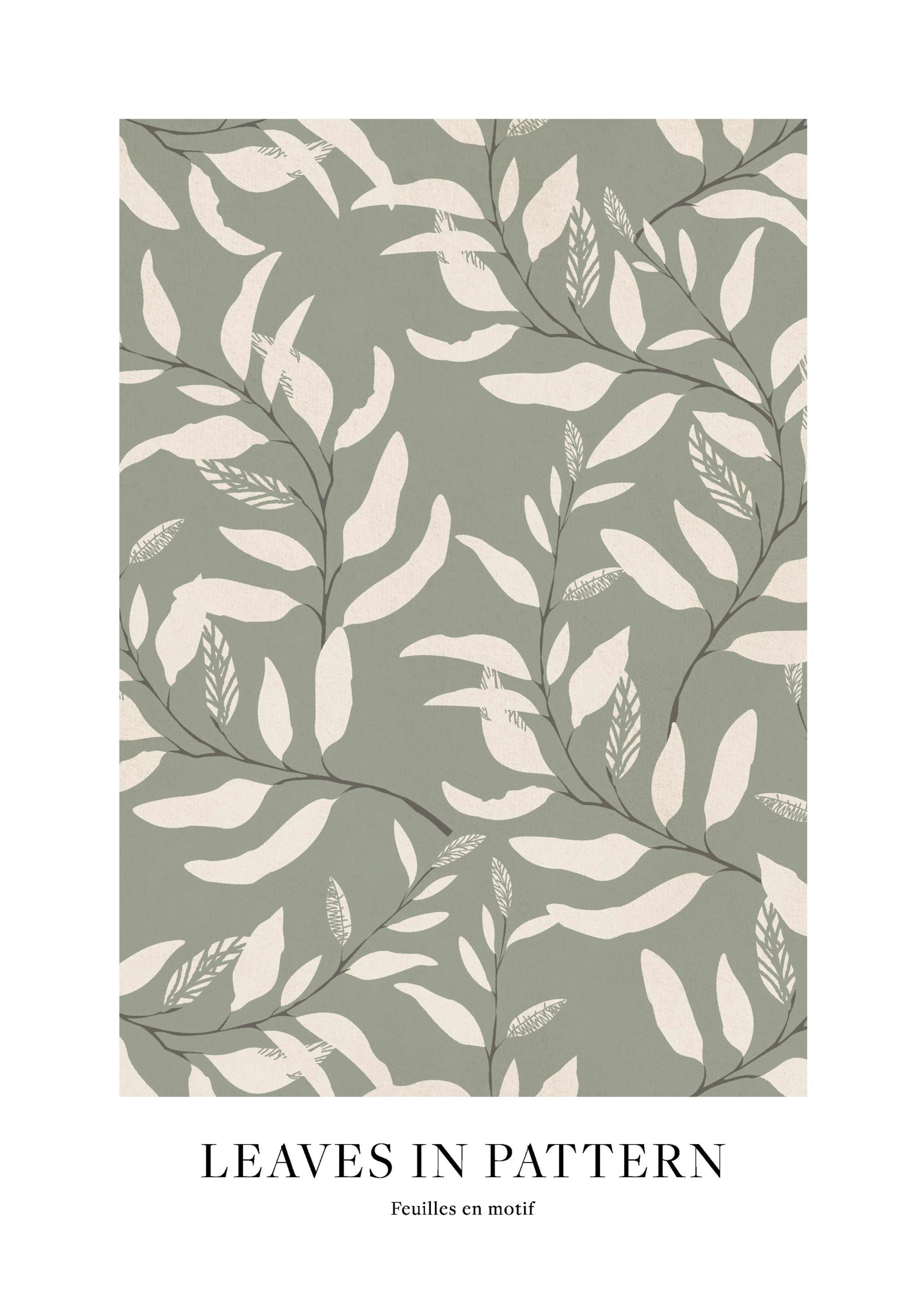Leaves in Pattern Poster
