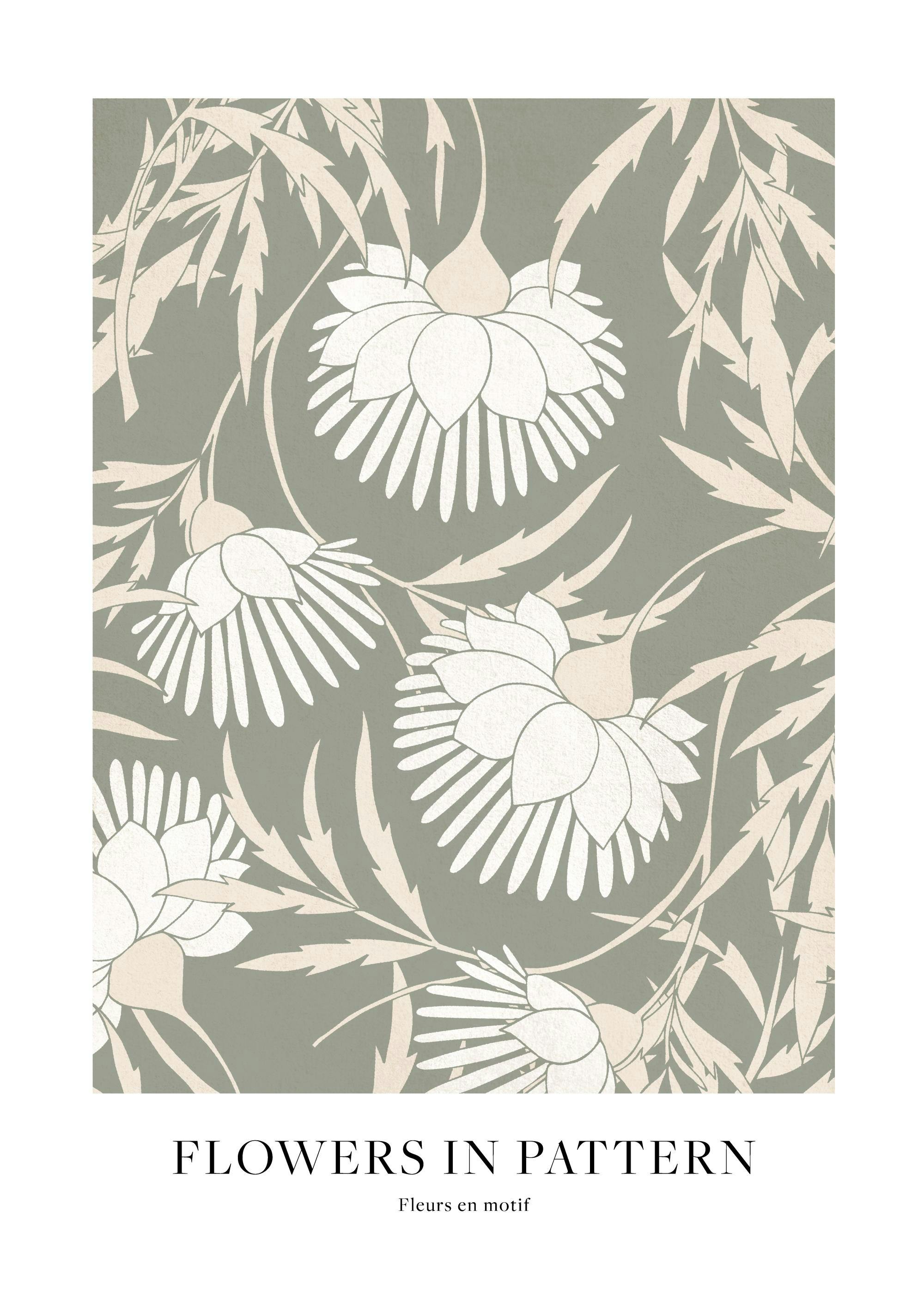 Flowers in Pattern Poster 0