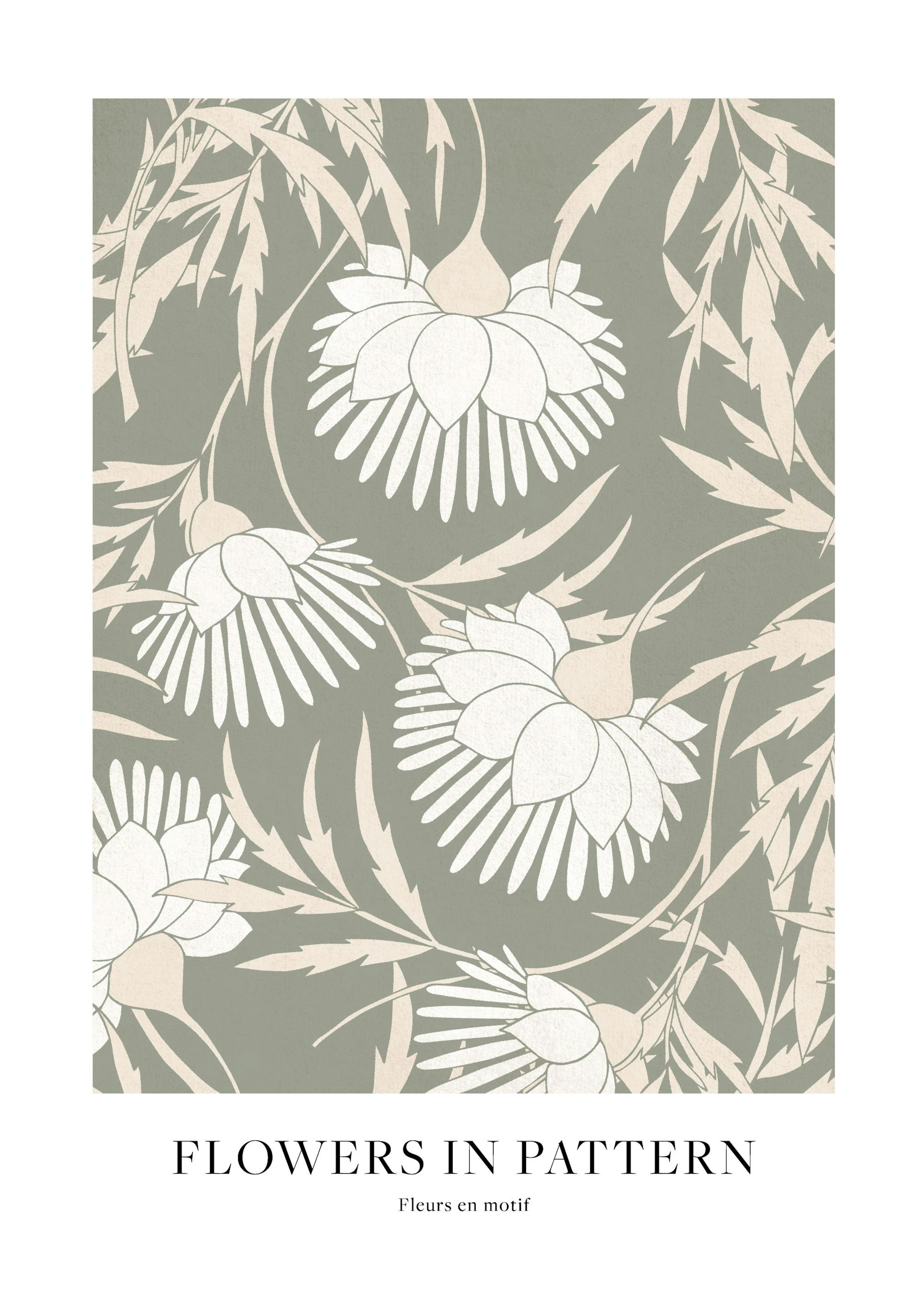 Flowers in Pattern Print 0