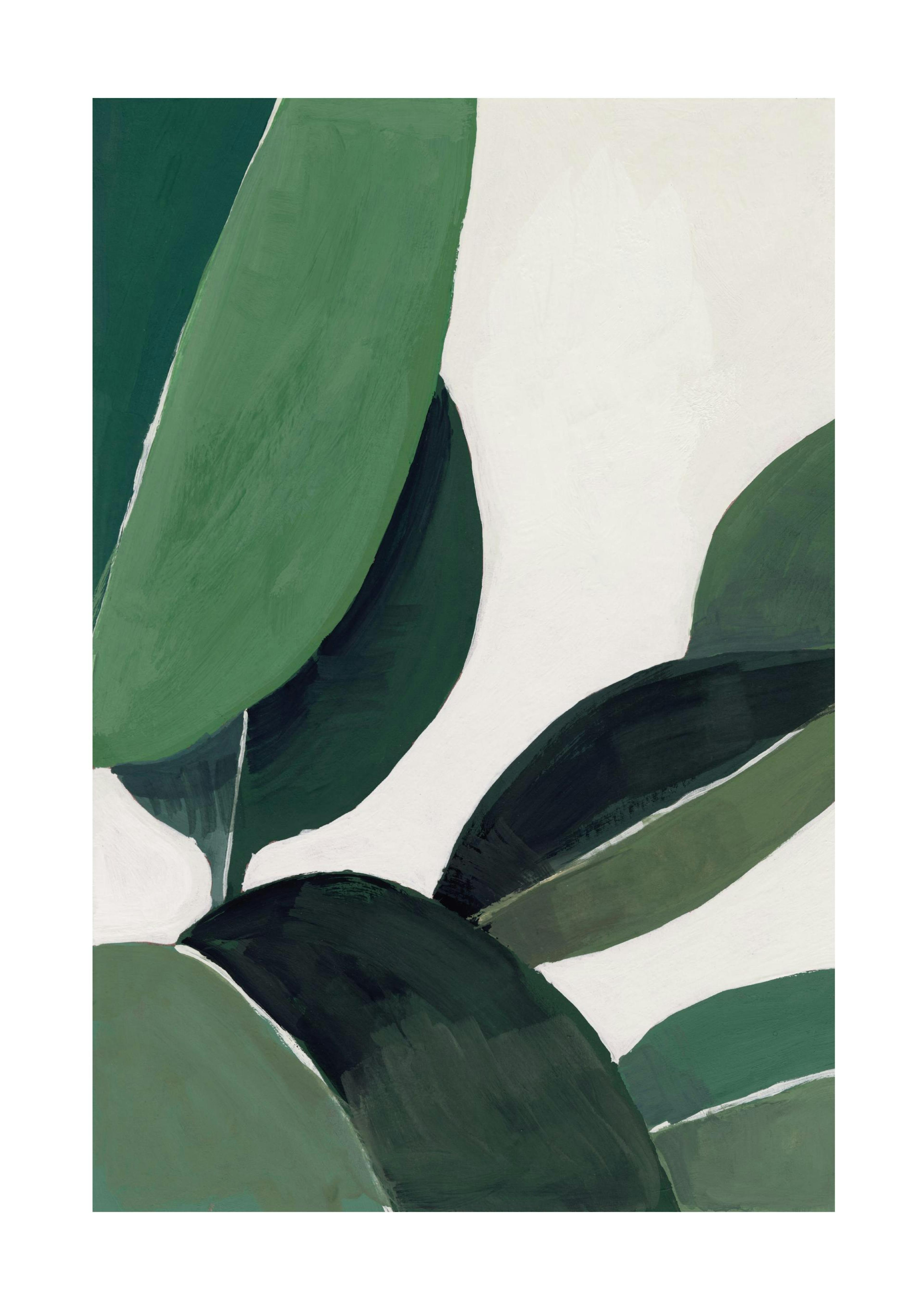 Gouache Leaves Print 0