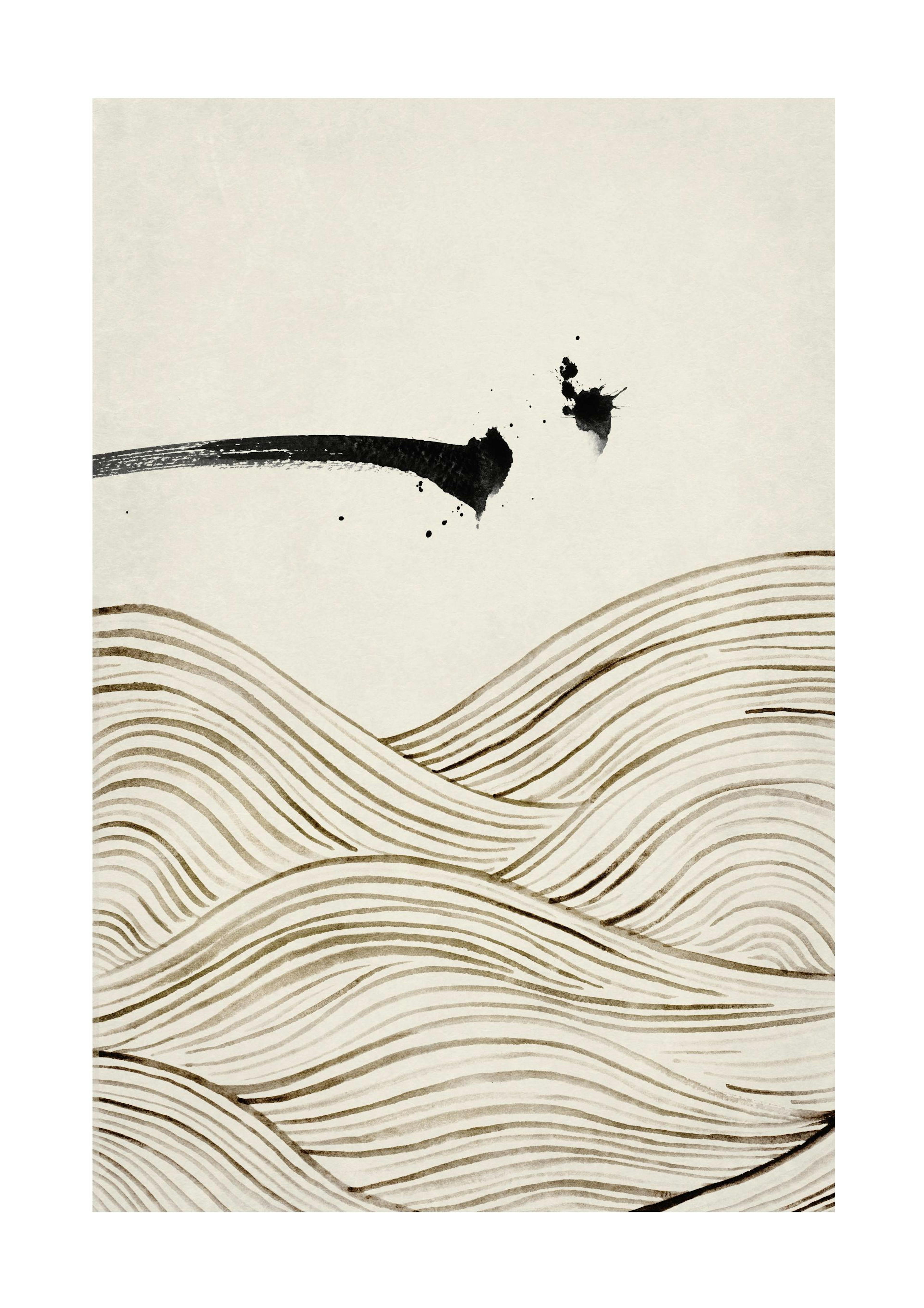Ink Waves No1 Print 0