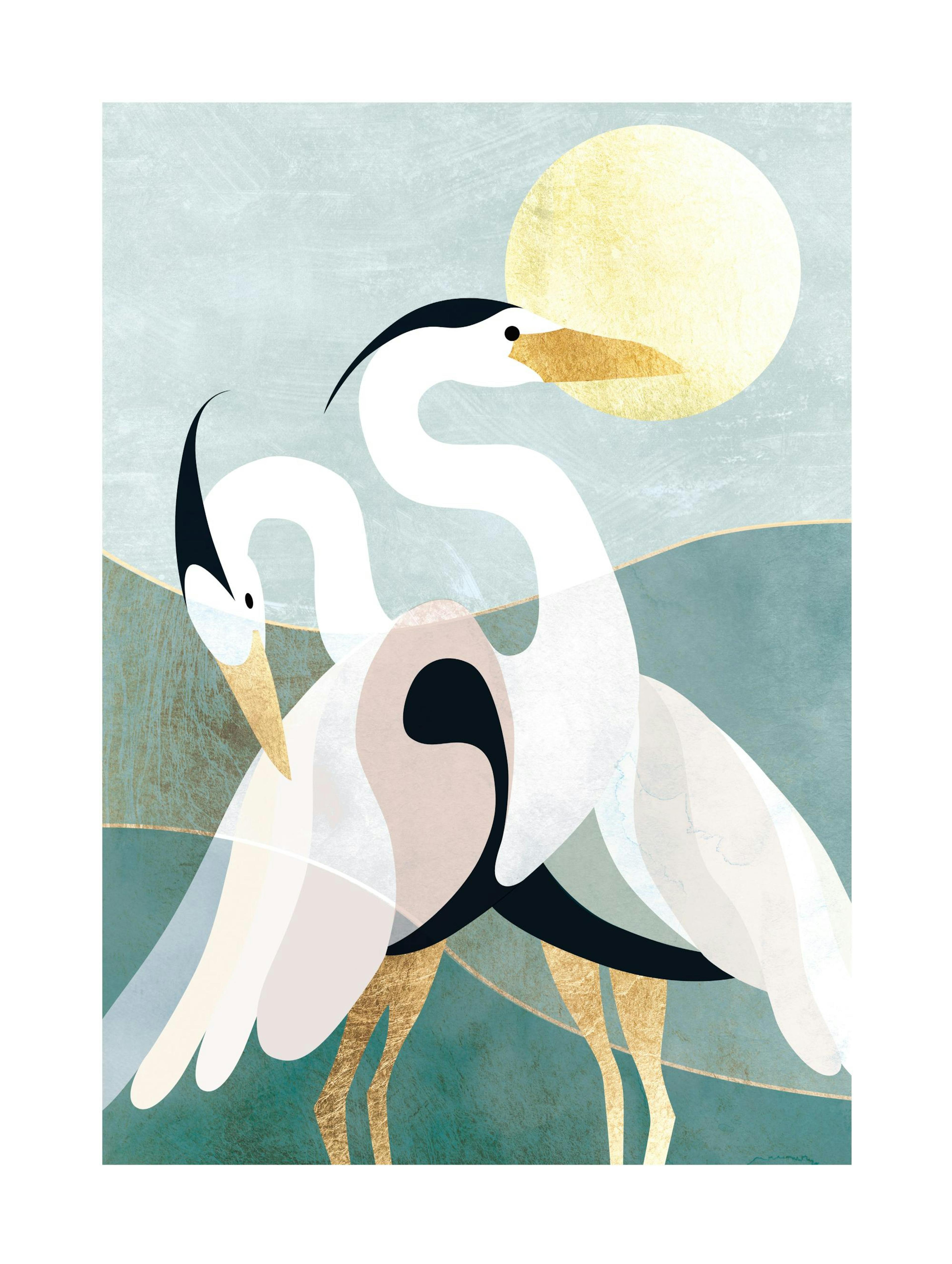 Graphic Herons 포스터