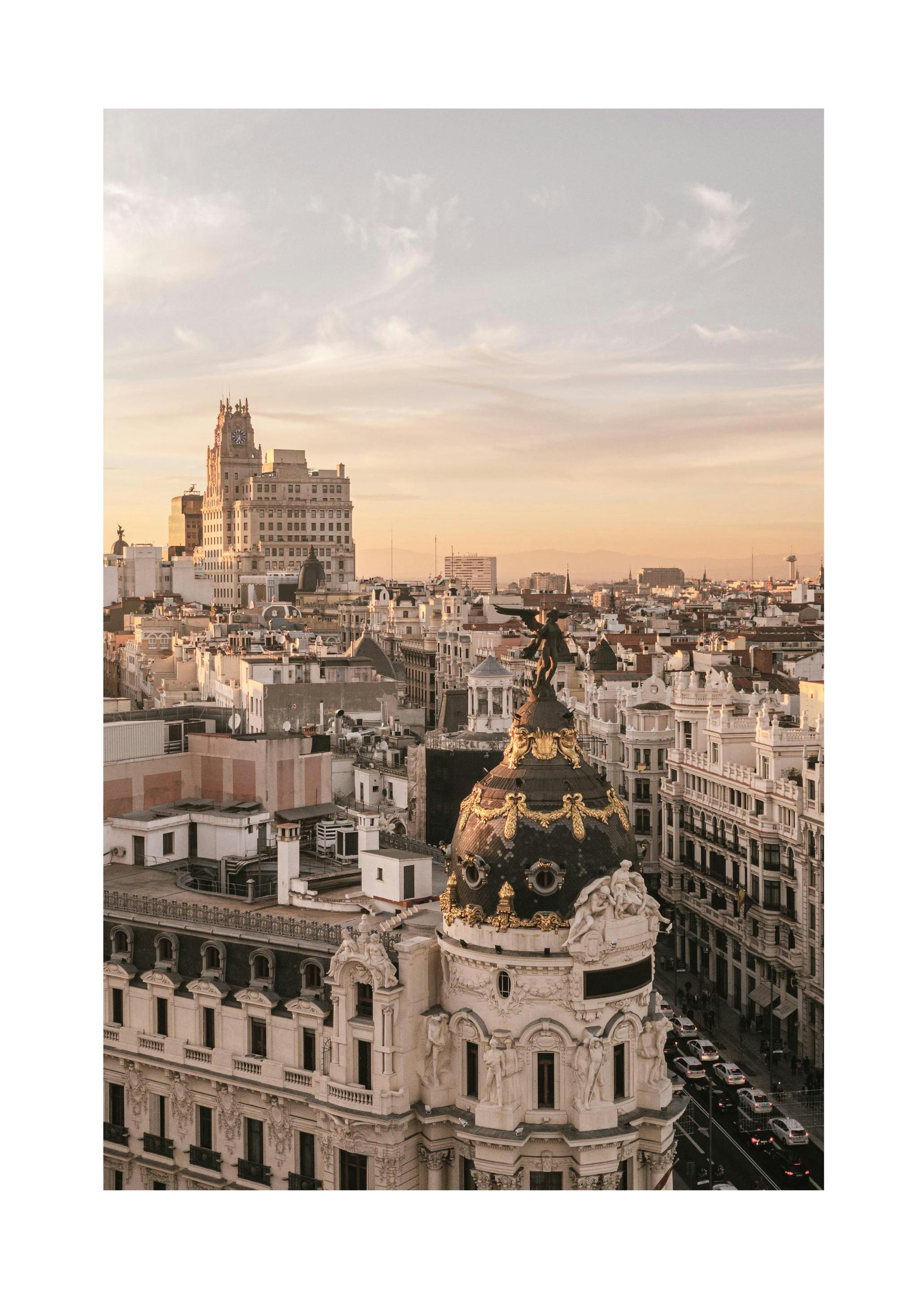 Prints - Gran Via Street Print (50x70 cm) - Maps and cities posters