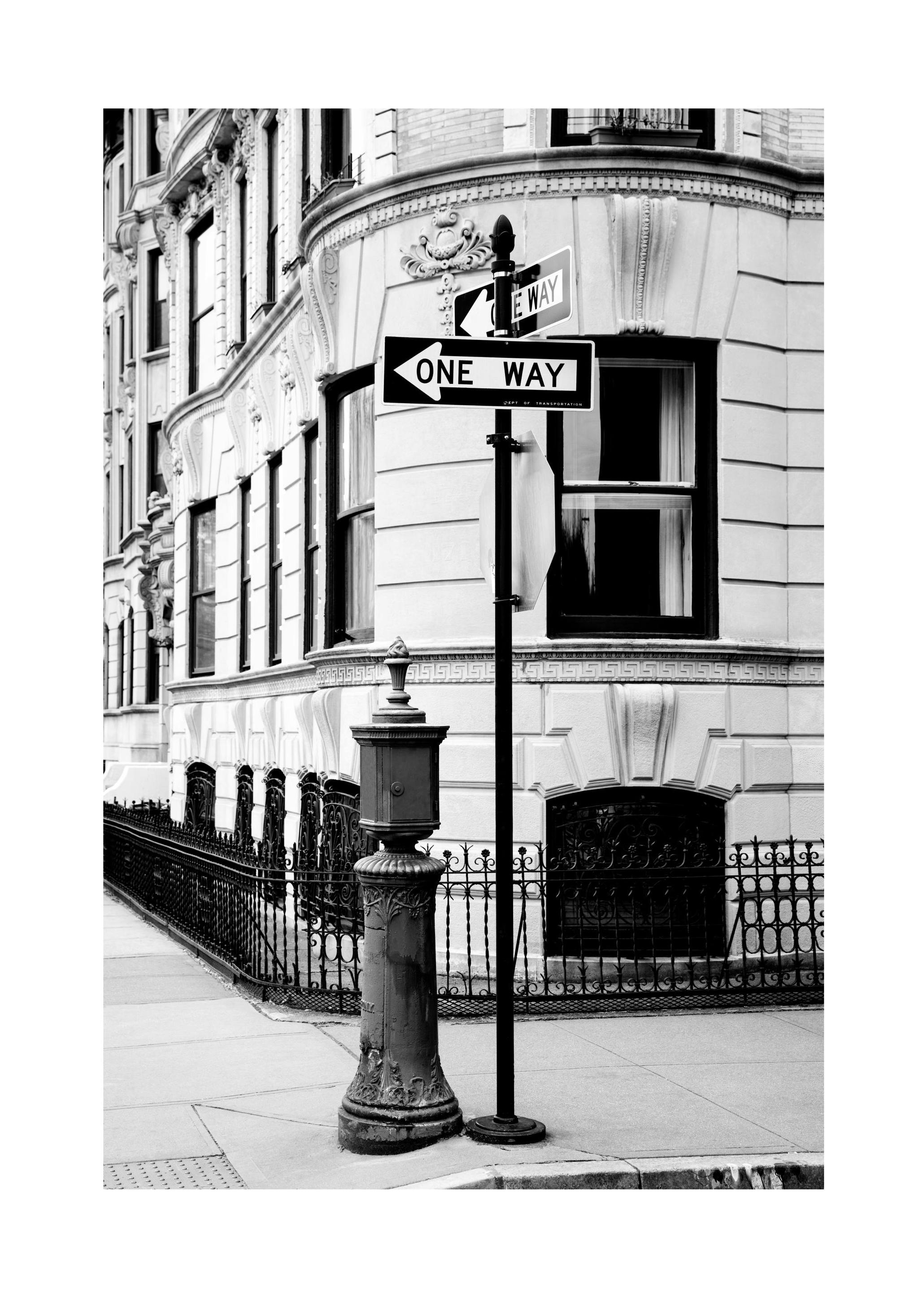 One Way Poster (30x40 cm) -  Landkarten- und Städteposter