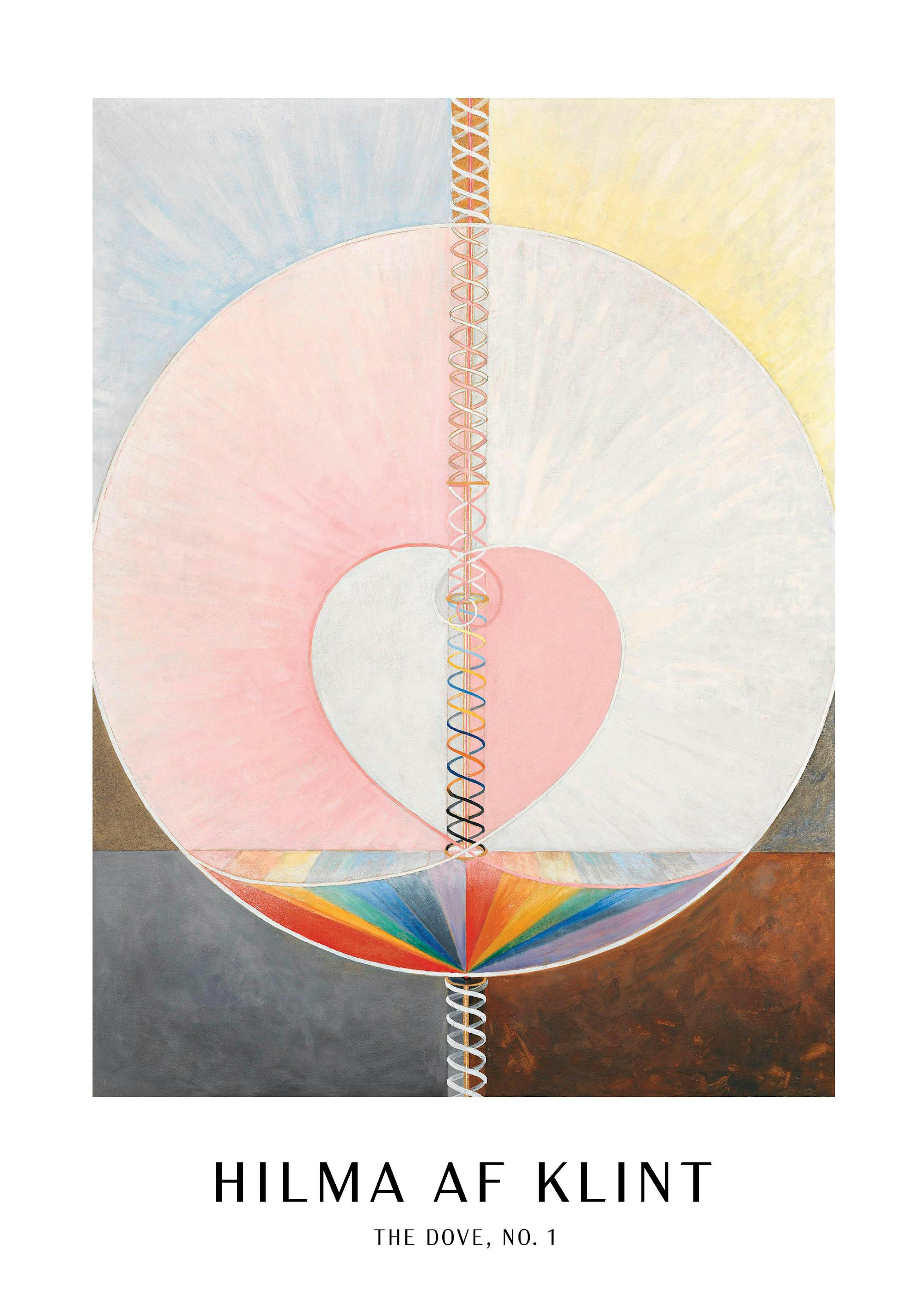 Poster - The dove, No.1 by Hilma Af Klint 0