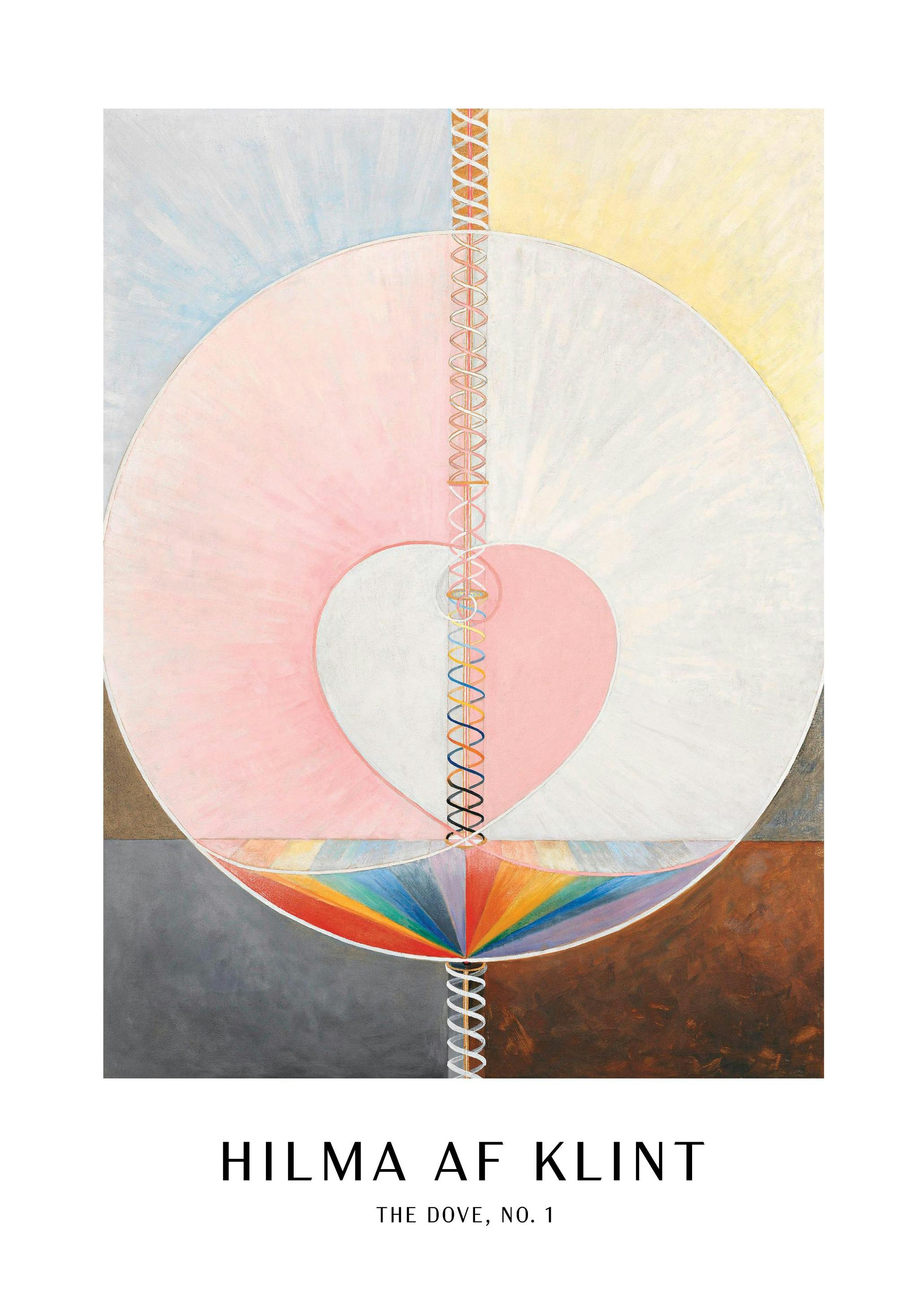 Print - The dove, No.1 by Hilma Af Klint (30x40 cm)- Hilma af Klint Posters