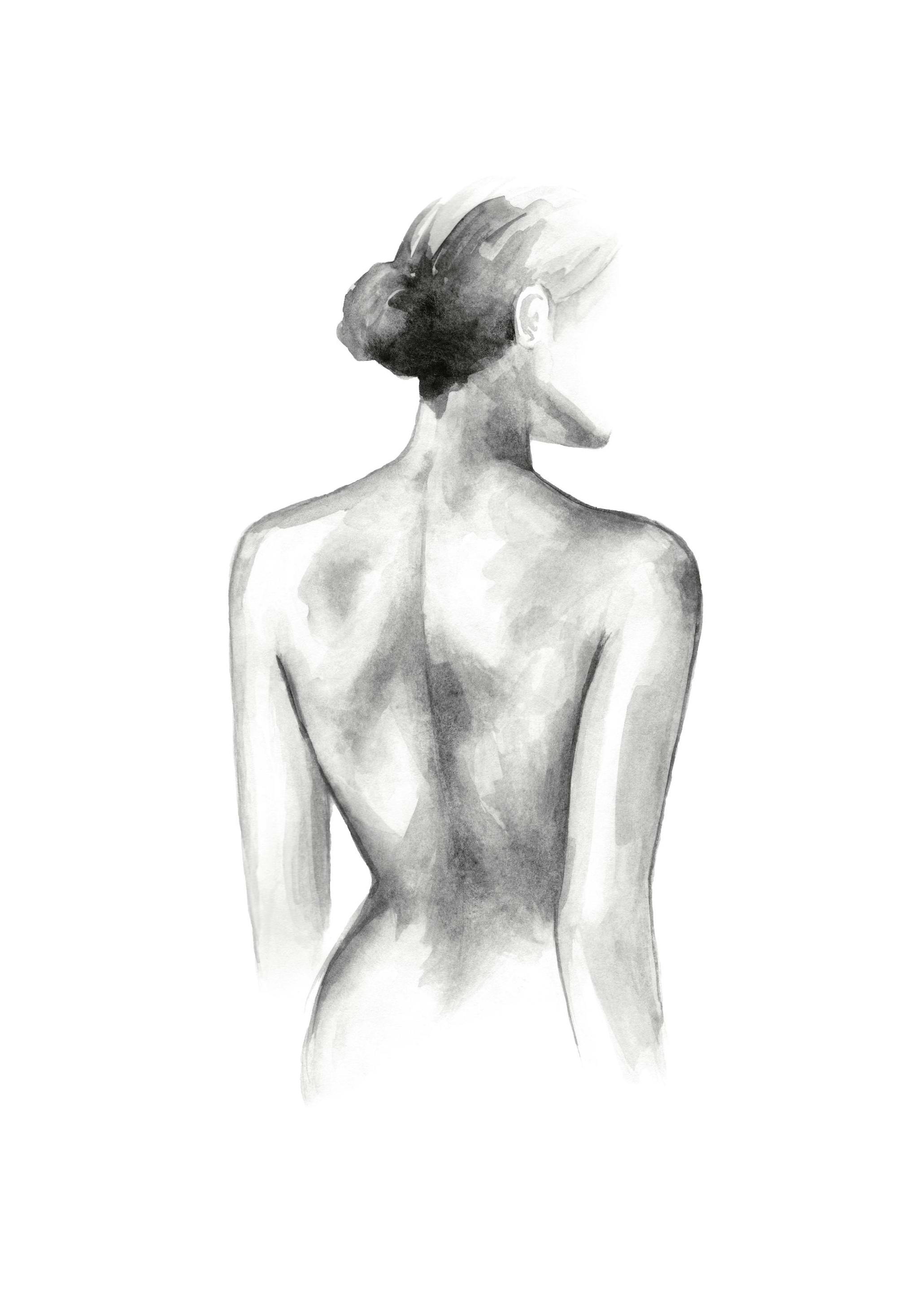 Feminine Watercolor Poster (30x40 cm) - Aquarellen