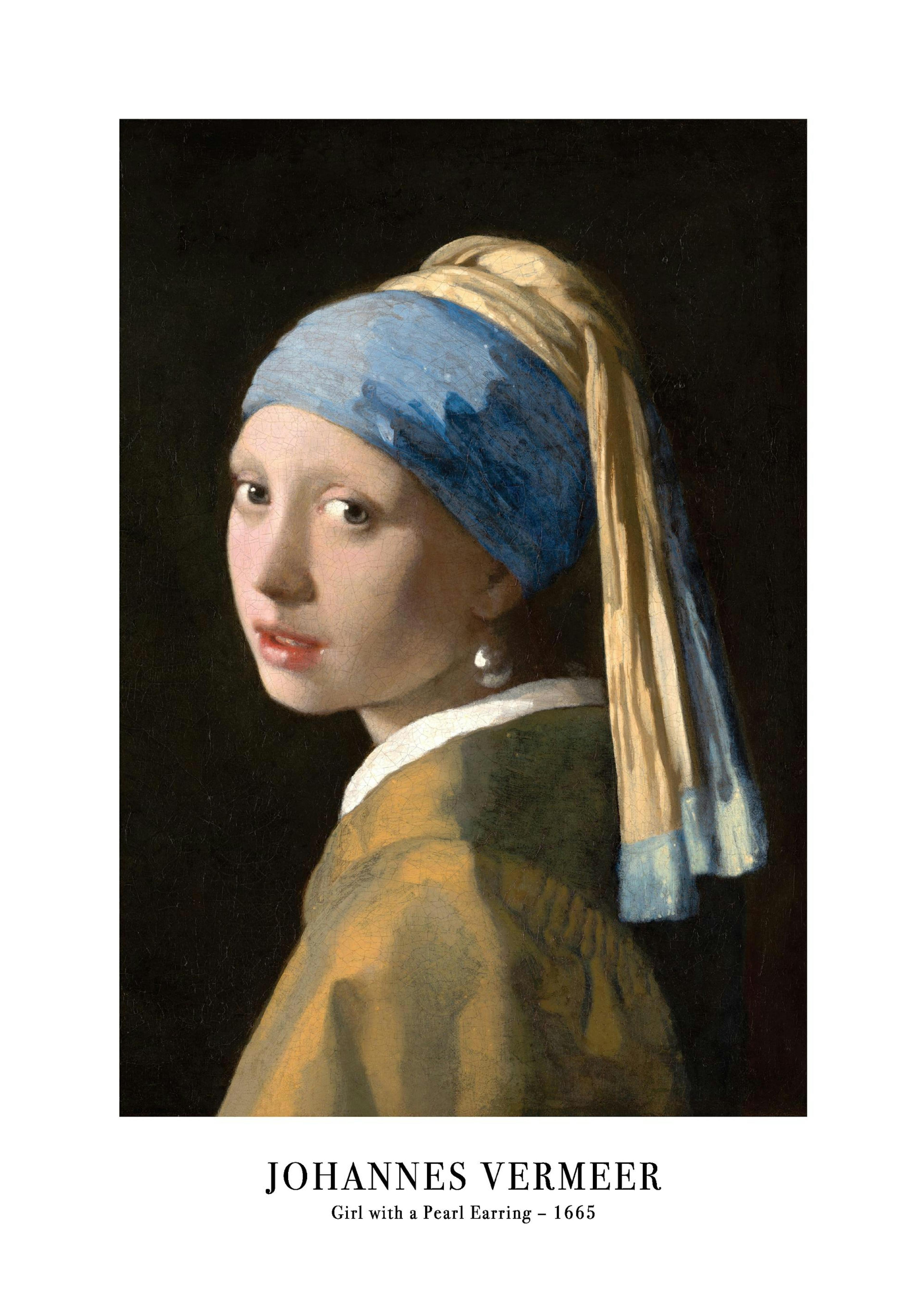 Johannes Vermeer - Girl with a Pearl Earring Poster