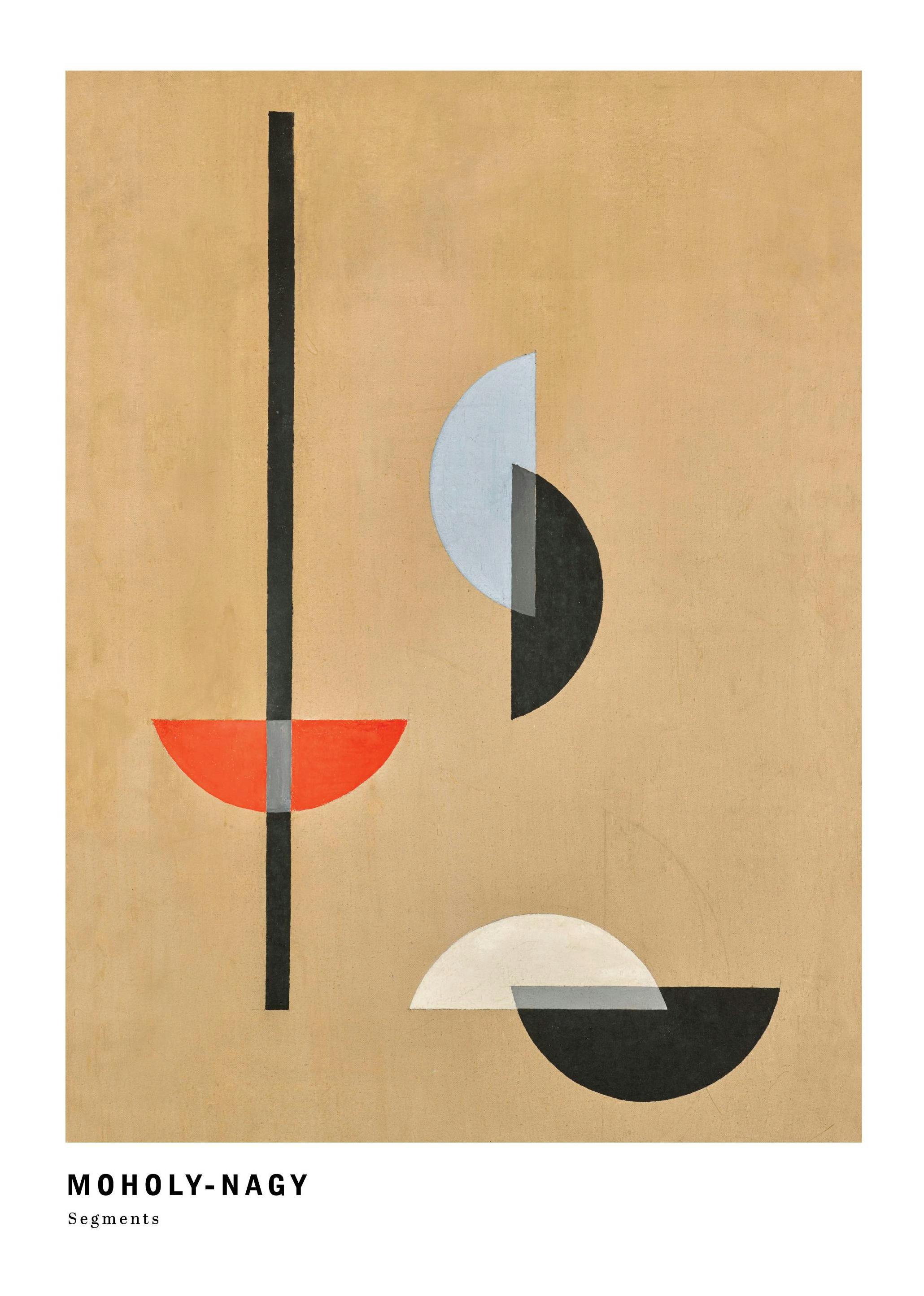 Prints - Moholy-Nagy - Segments Print (30x40 cm) - Paintings by famous painters