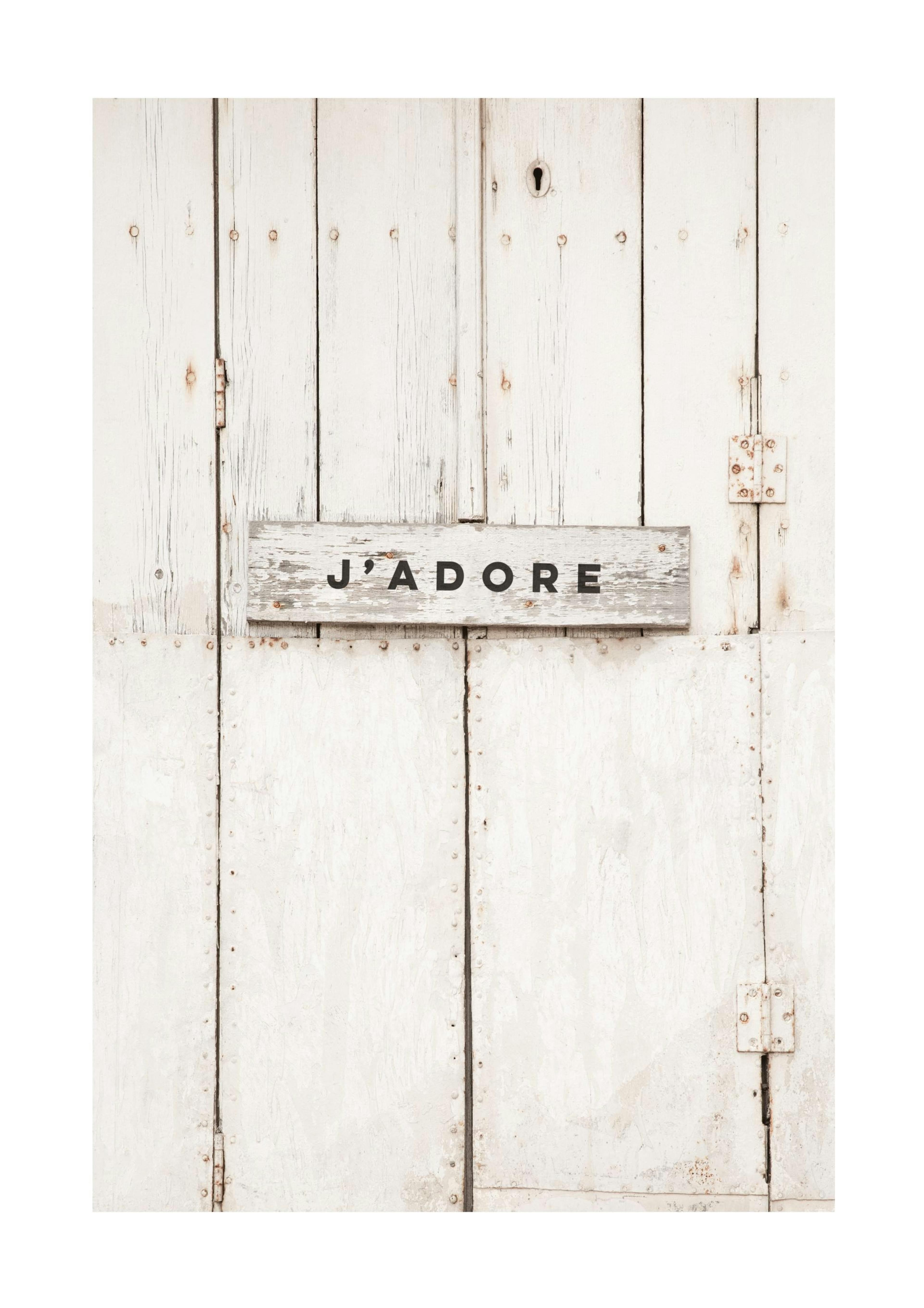 J'adore Sign Poster 0