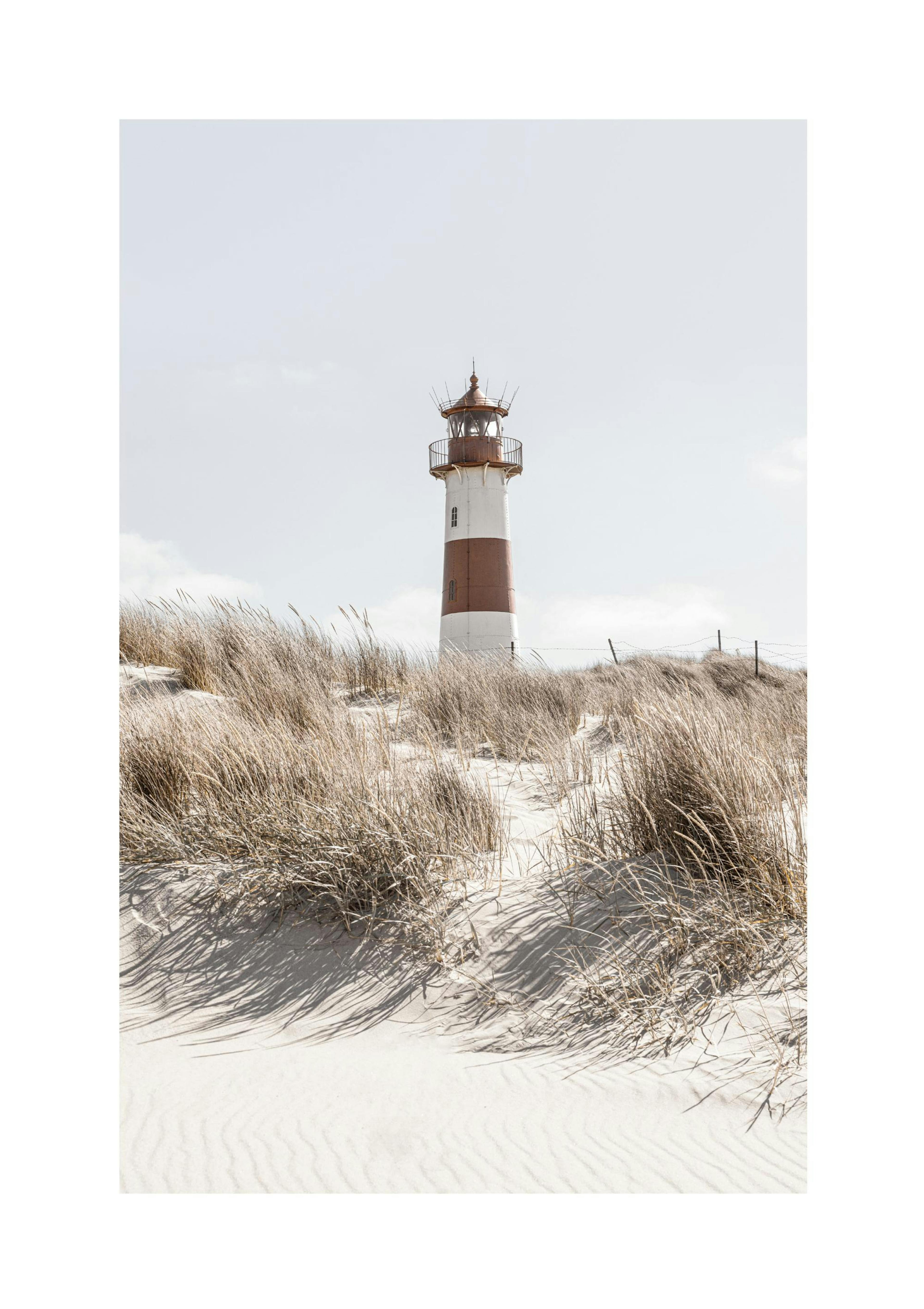 Lighthouse on Dune Print
