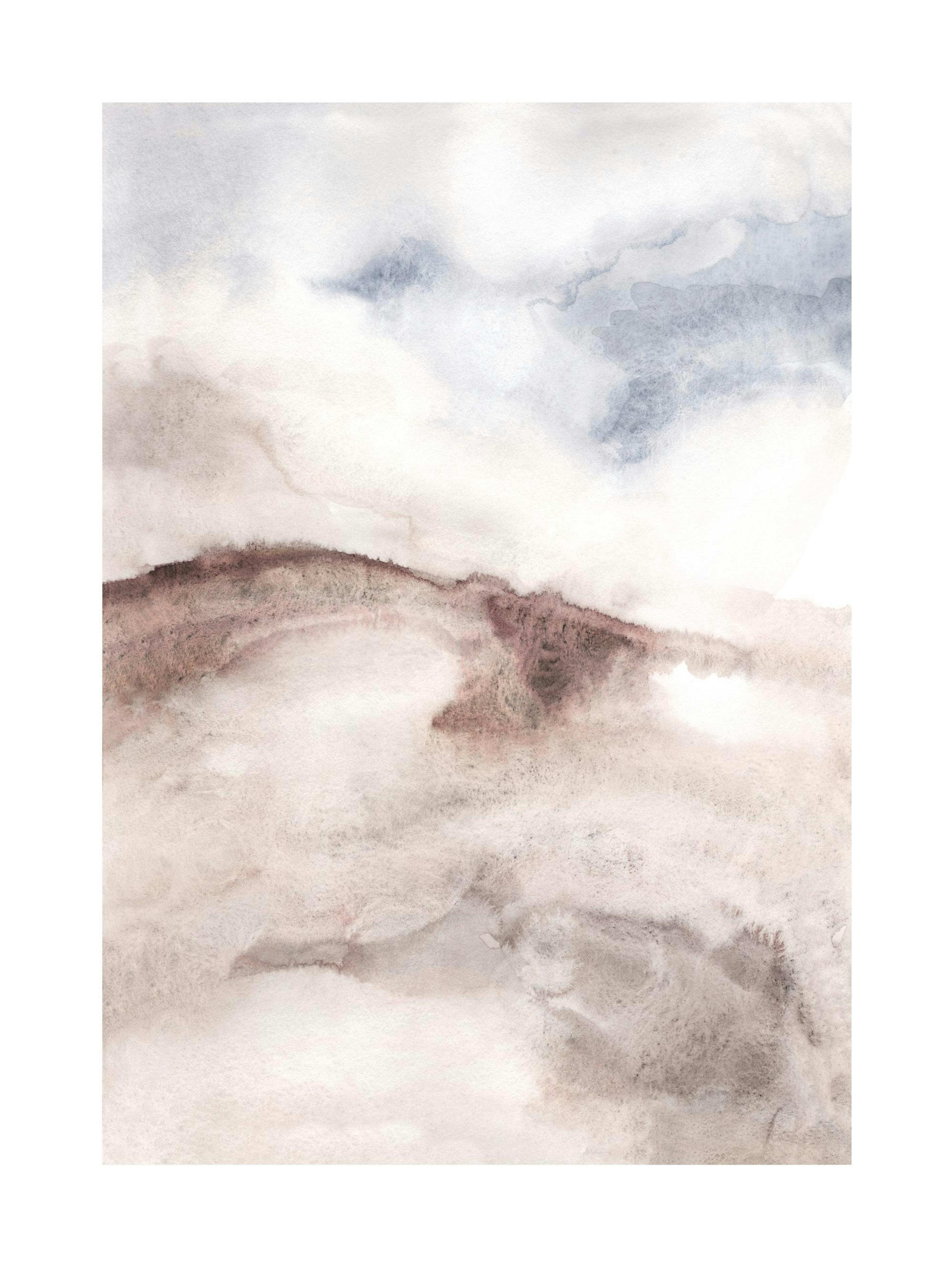 Watercolor Beach No1 Print