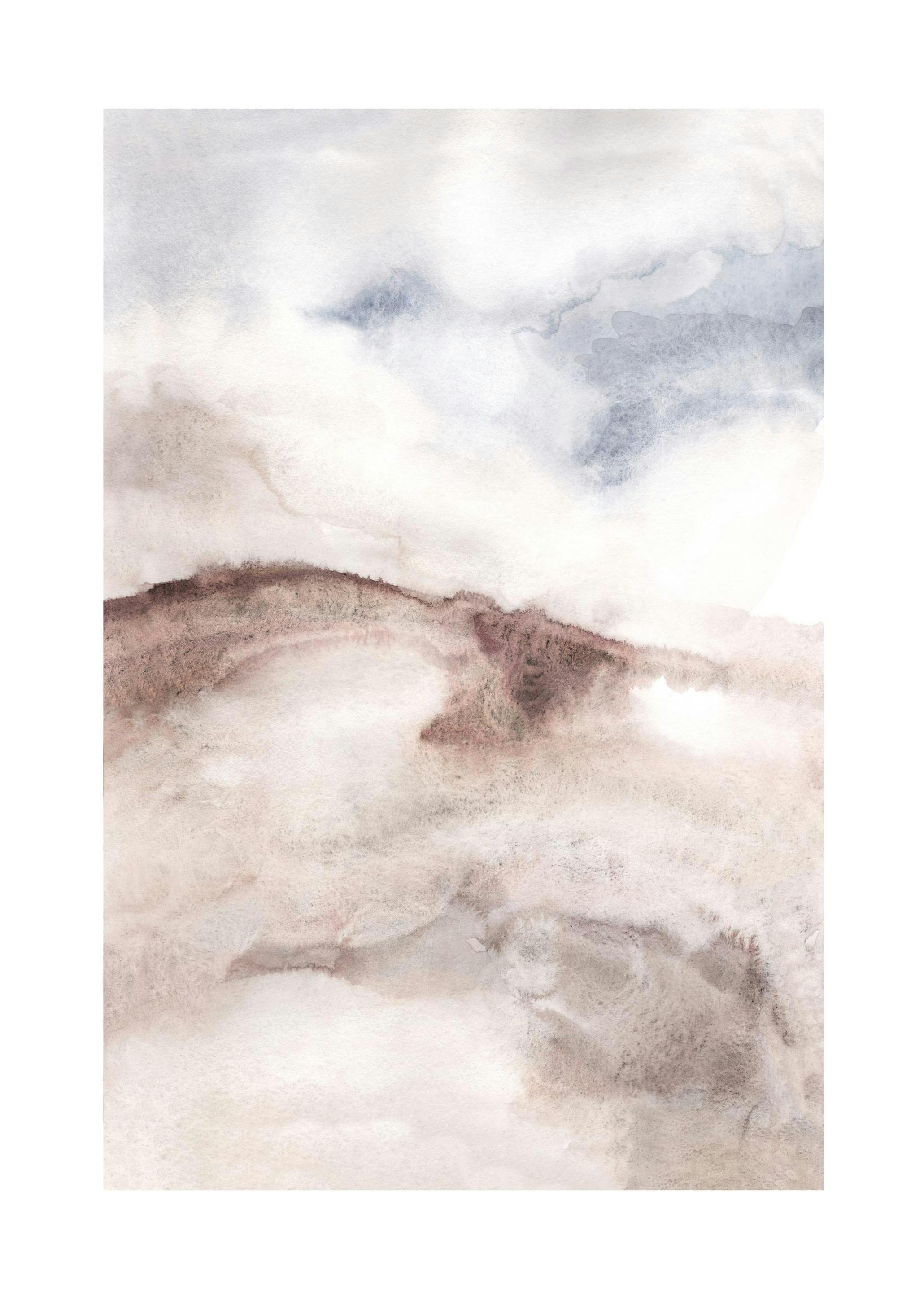 Watercolor Beach No1 Poster (50x70 cm) -  Aquarelle