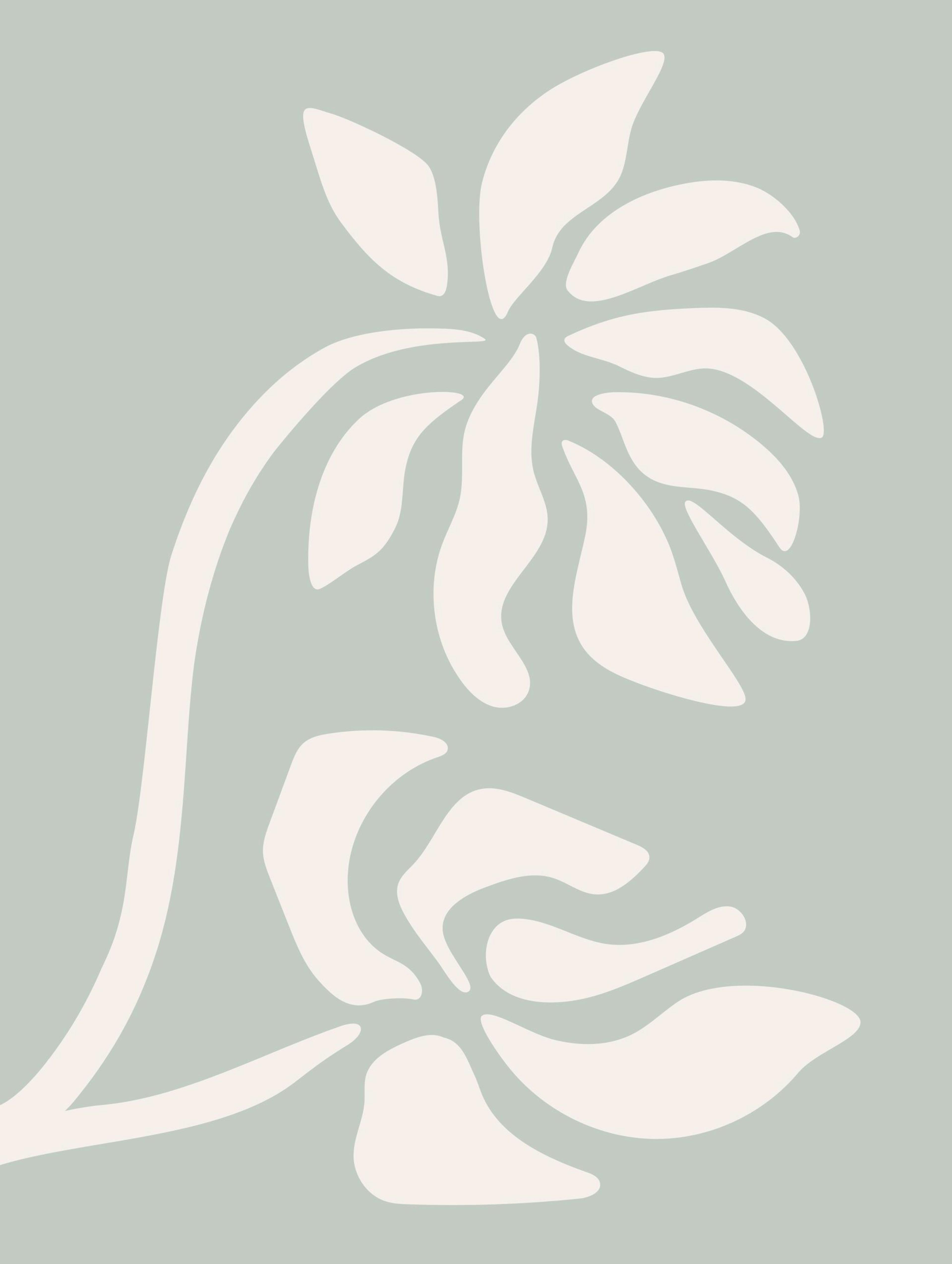 Green Florals 포스터