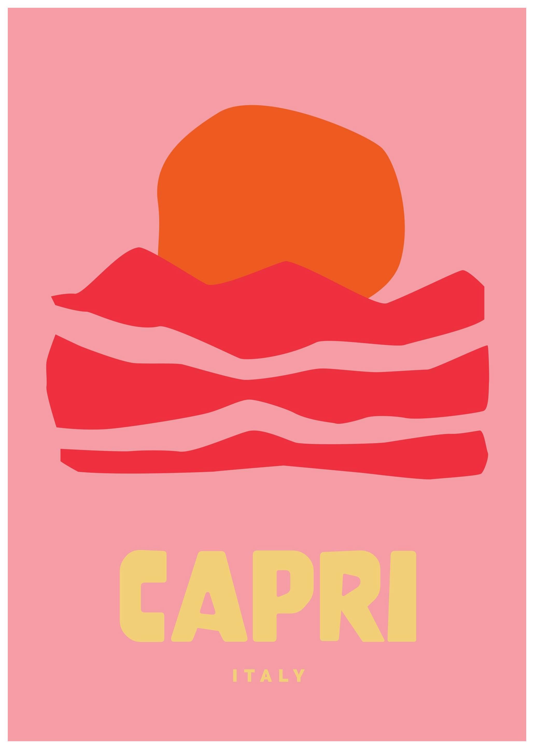 Graphic Capri Plakat (21x30 cm)- Grafiki