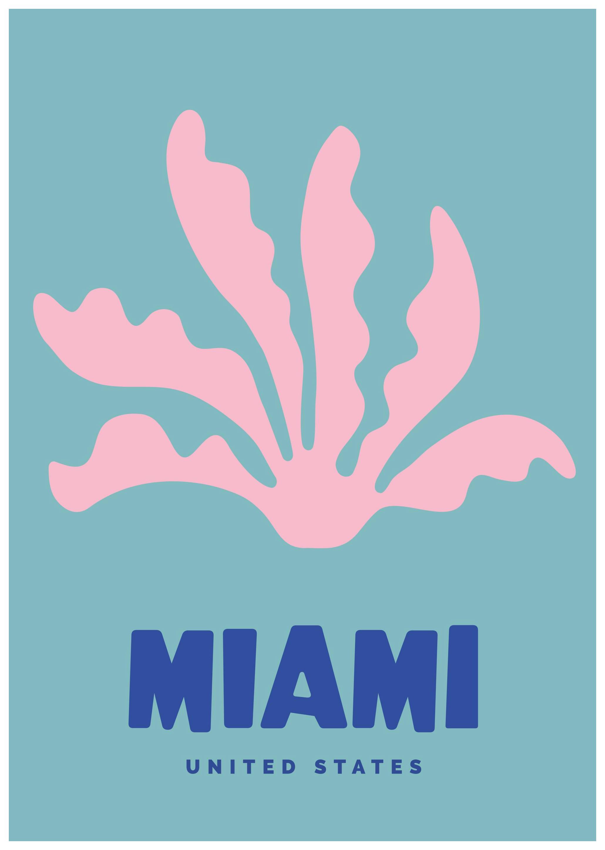Graphic Miami Poster (21x30 cm)- Arte grafica e poster
