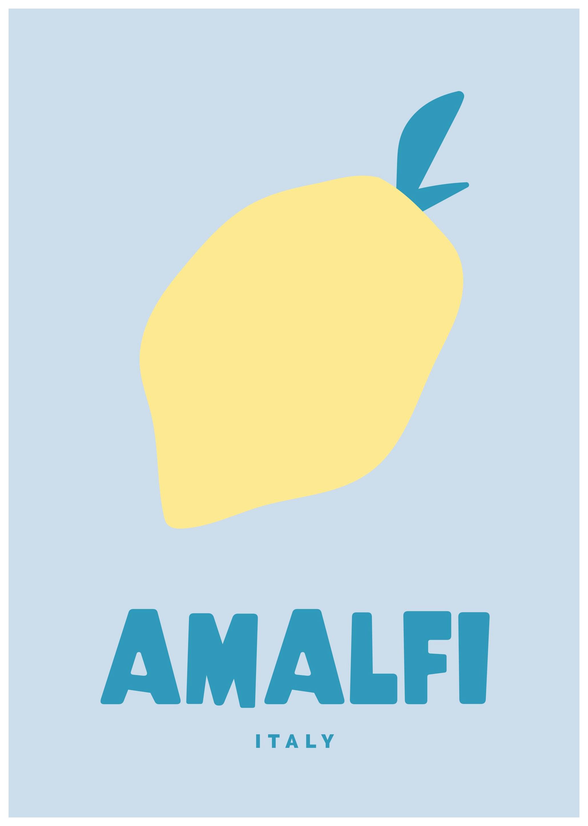 Prints - Graphic Amalfi Print (70x100 cm) - Graphic art prints