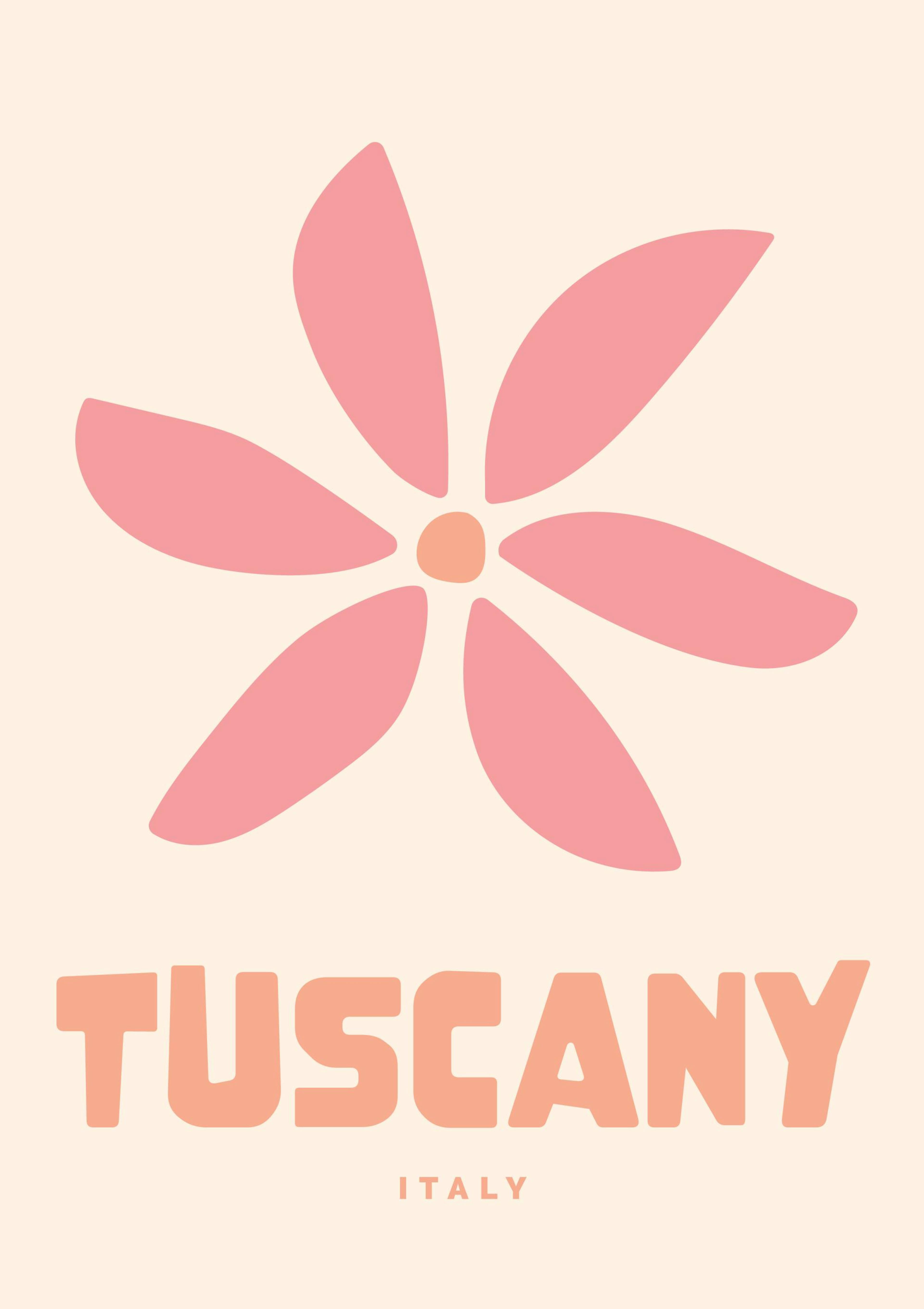 Graphic Tuscany Poster