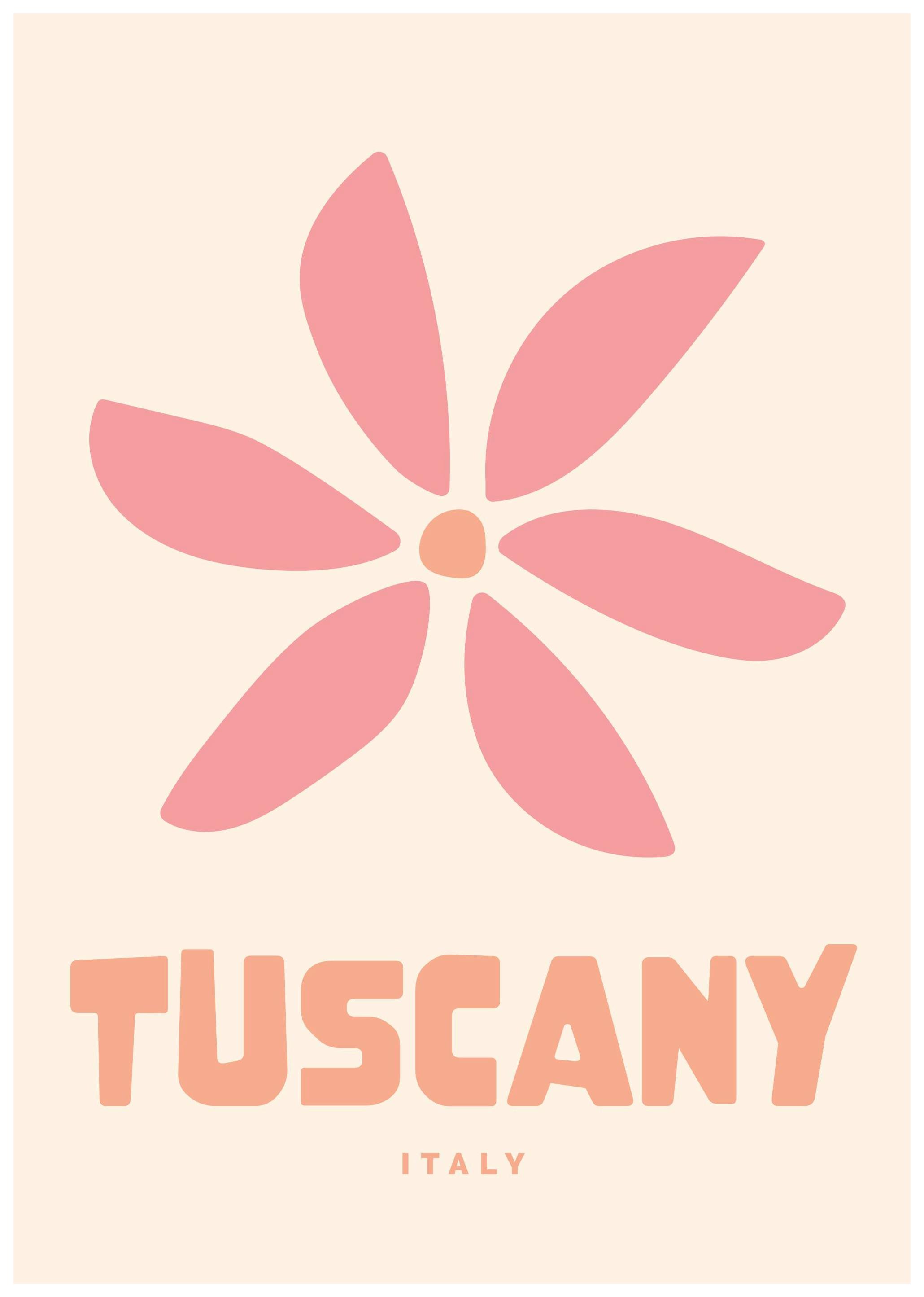 Prints - Graphic Tuscany Print (21x30 cm) - Graphic art prints