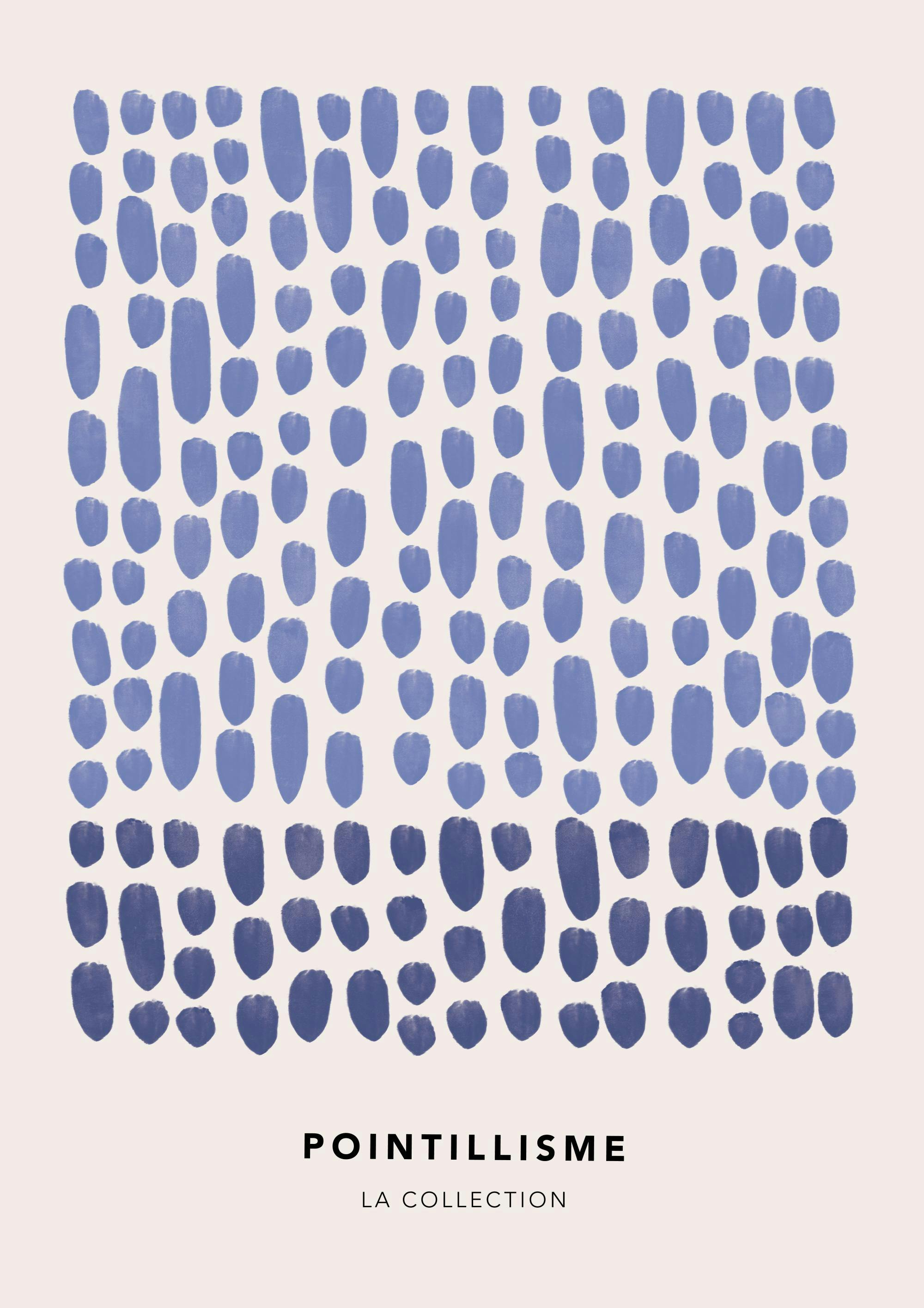 Dots in Blue No1 Print 0