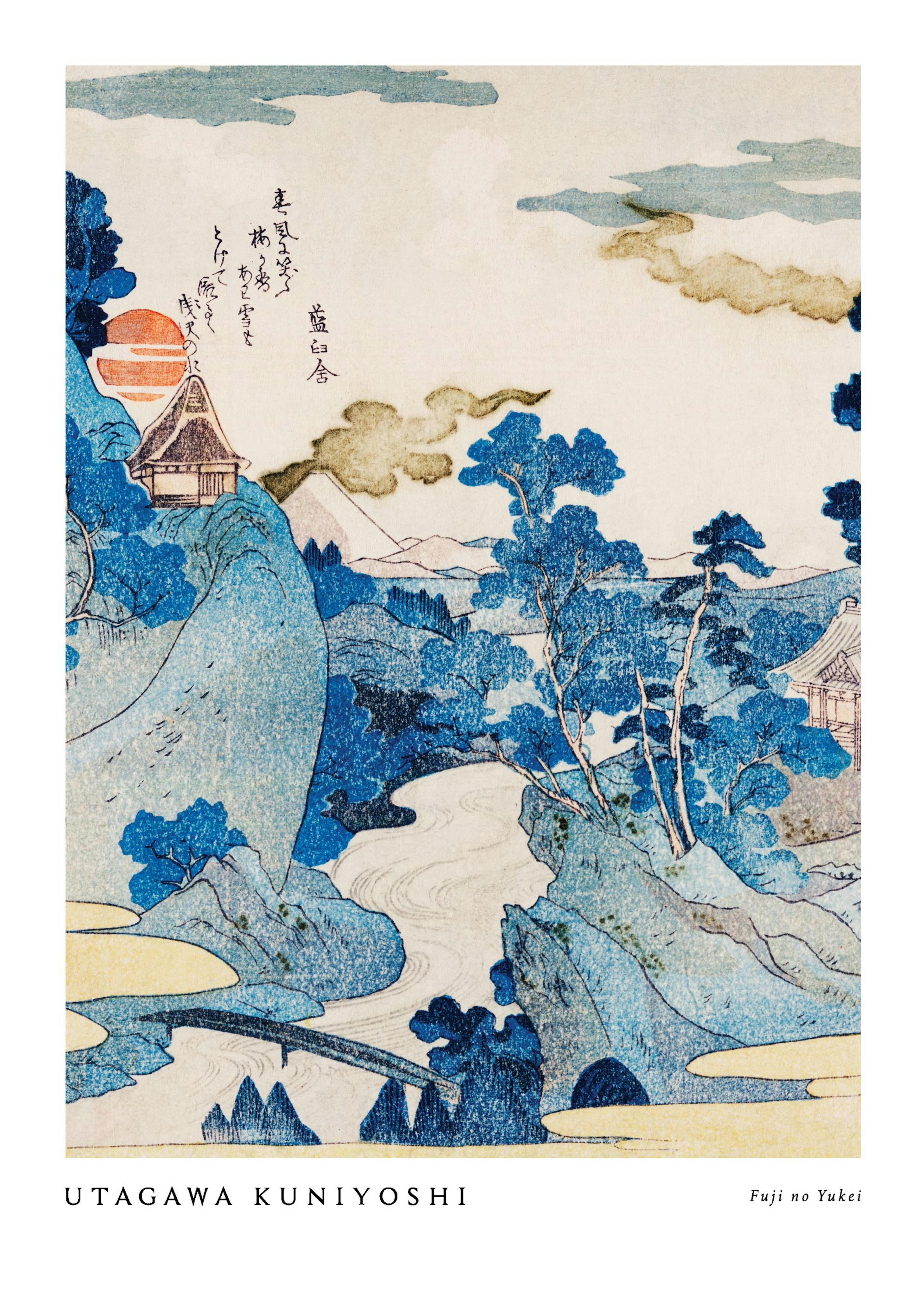 Utagawa Kuniyoshi - Fuji no Yukei Poster