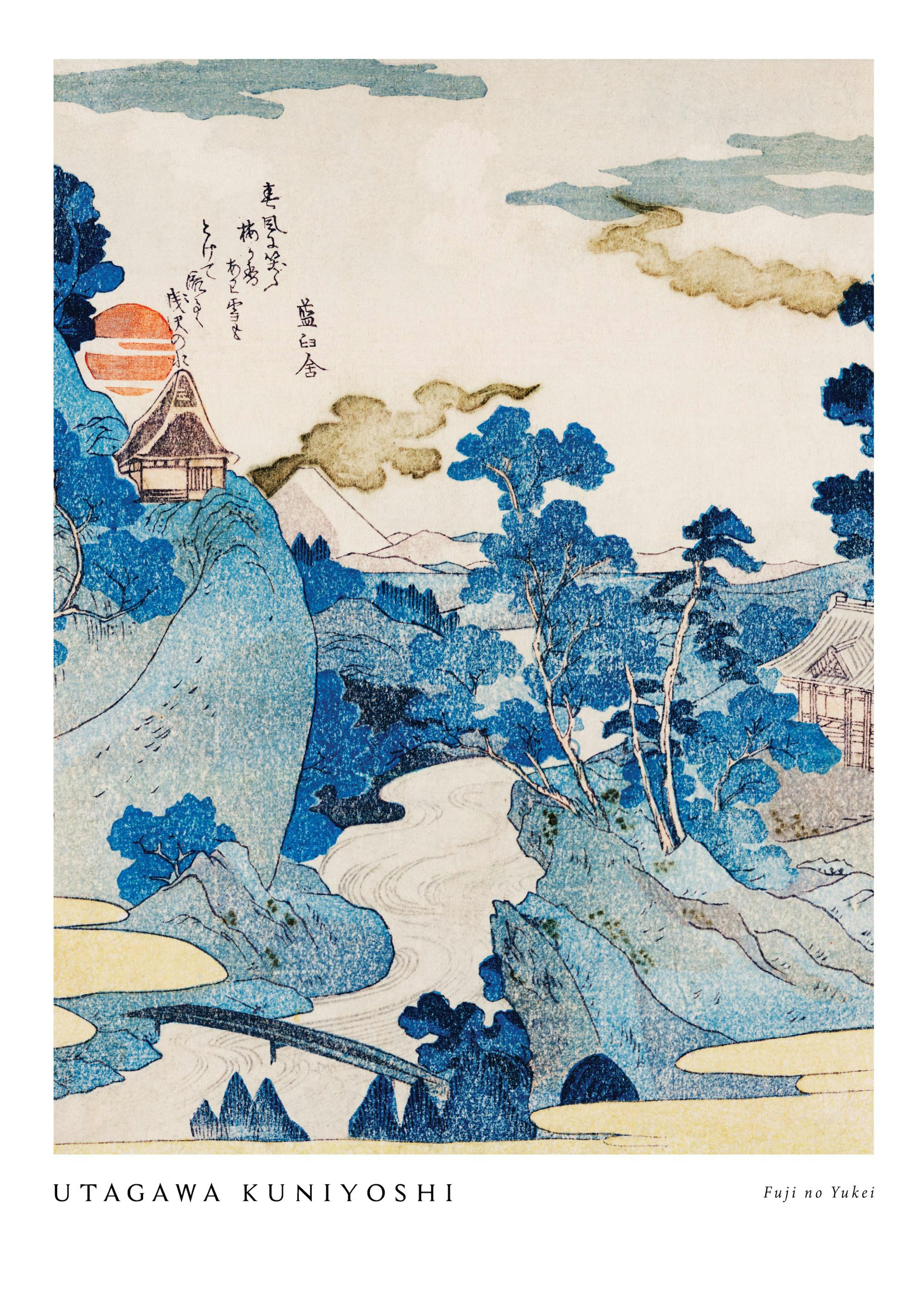 Utagawa Kuniyoshi - Fuji no Yukei Affiche 0