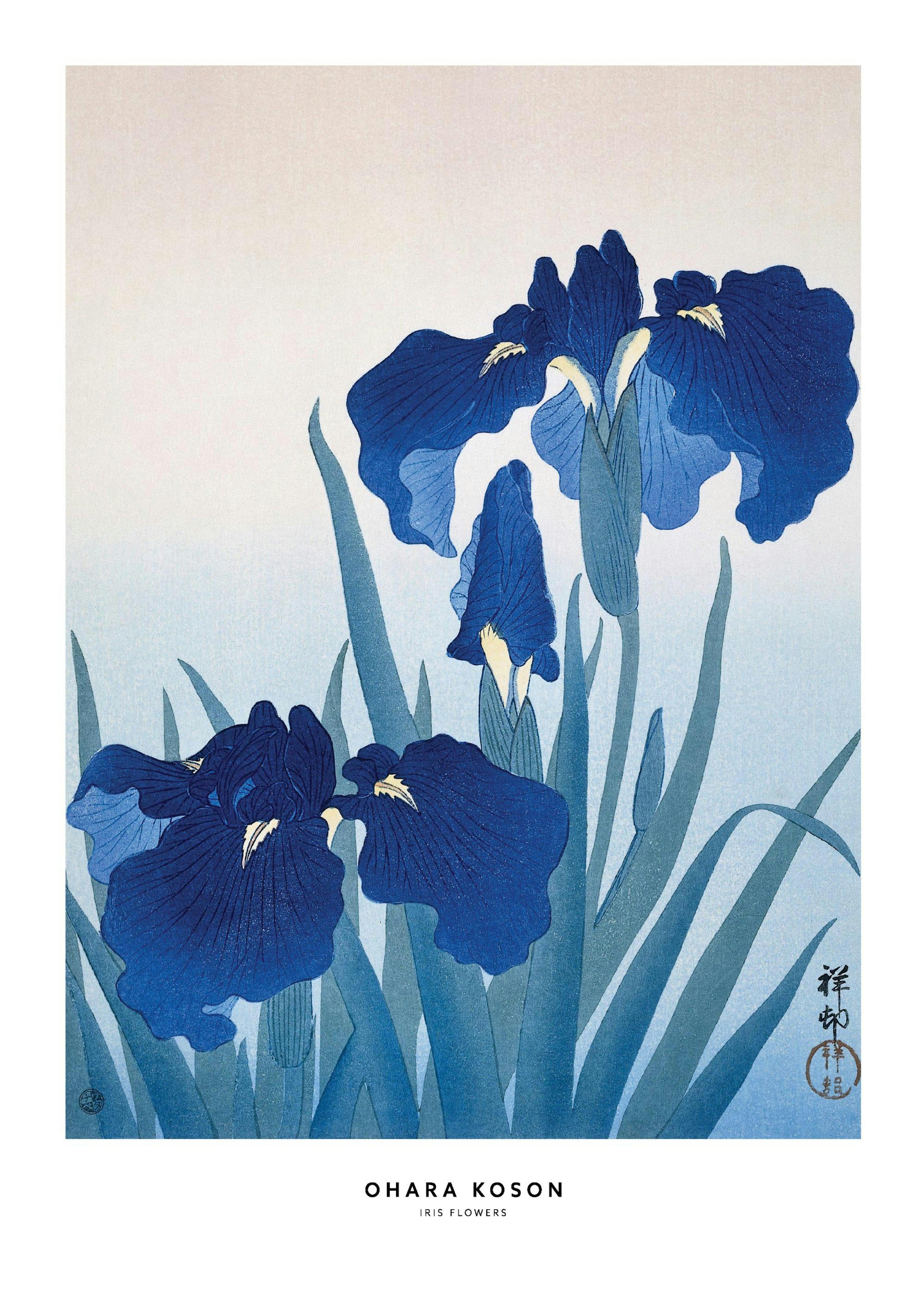 Ohara Koson - Iris Flowers Poster