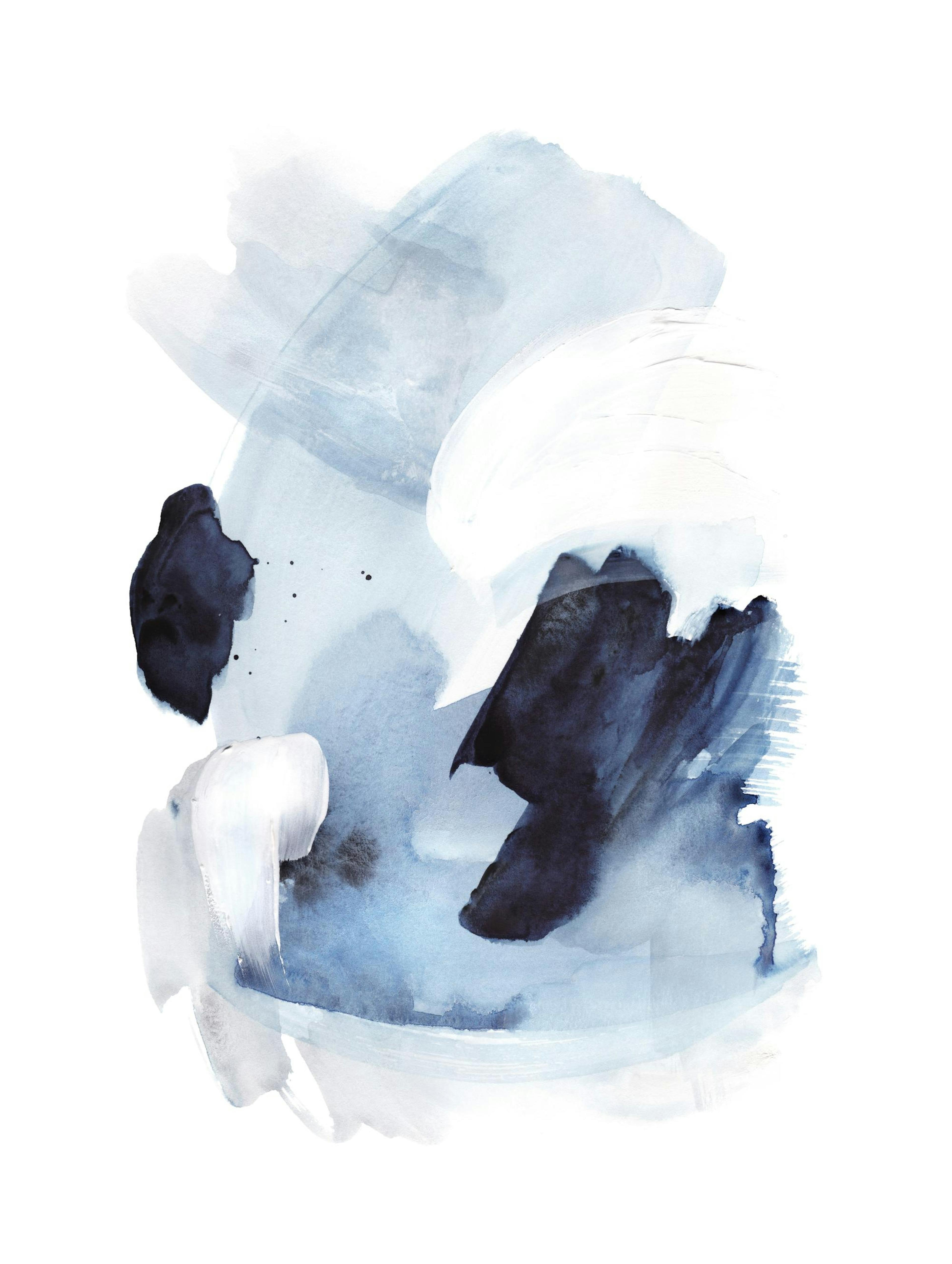 Watercolor Blues No1 Affiche 0