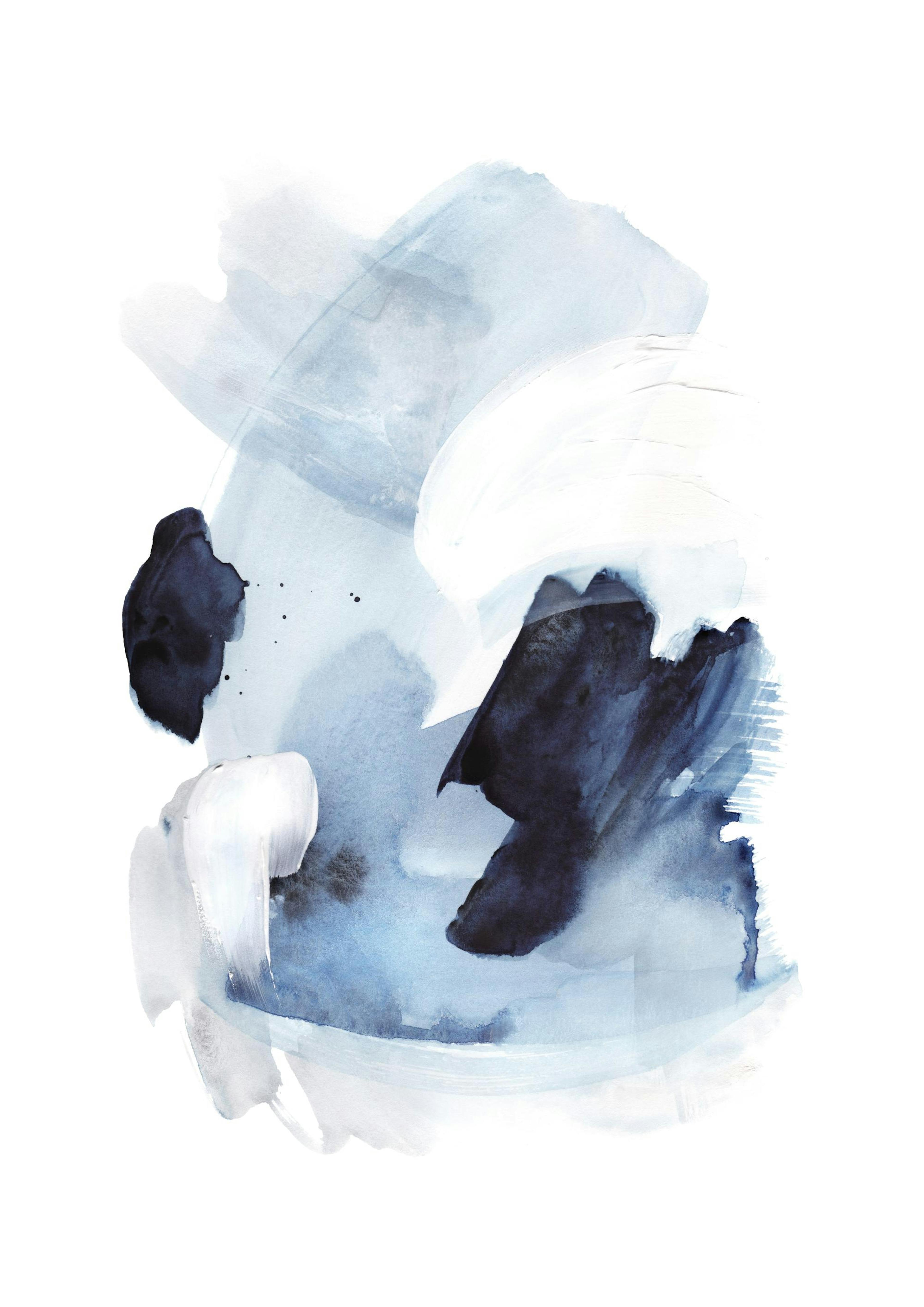 Watercolor Blues No1 Poster 0