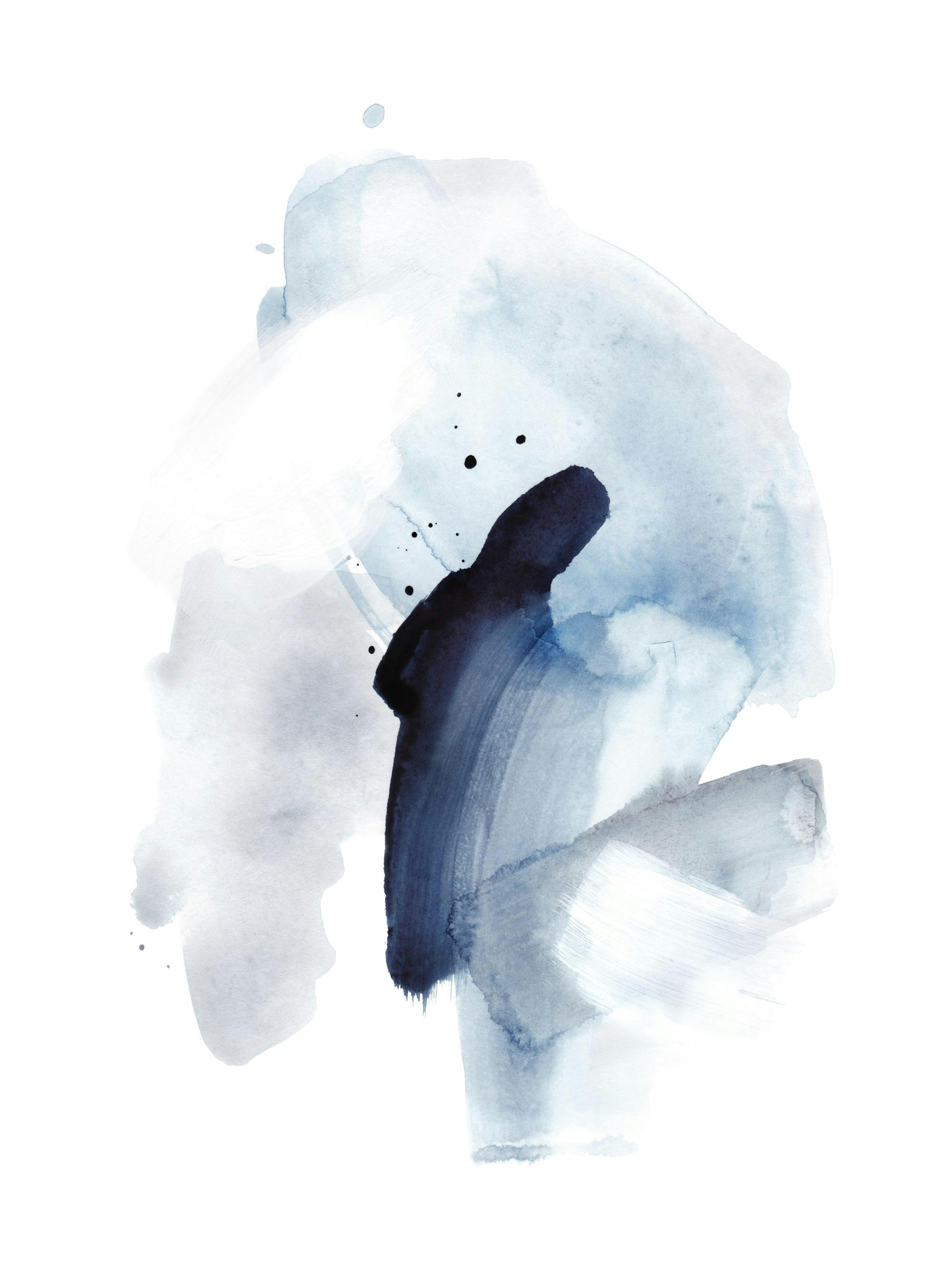 Watercolor Blues No2 Poster 0