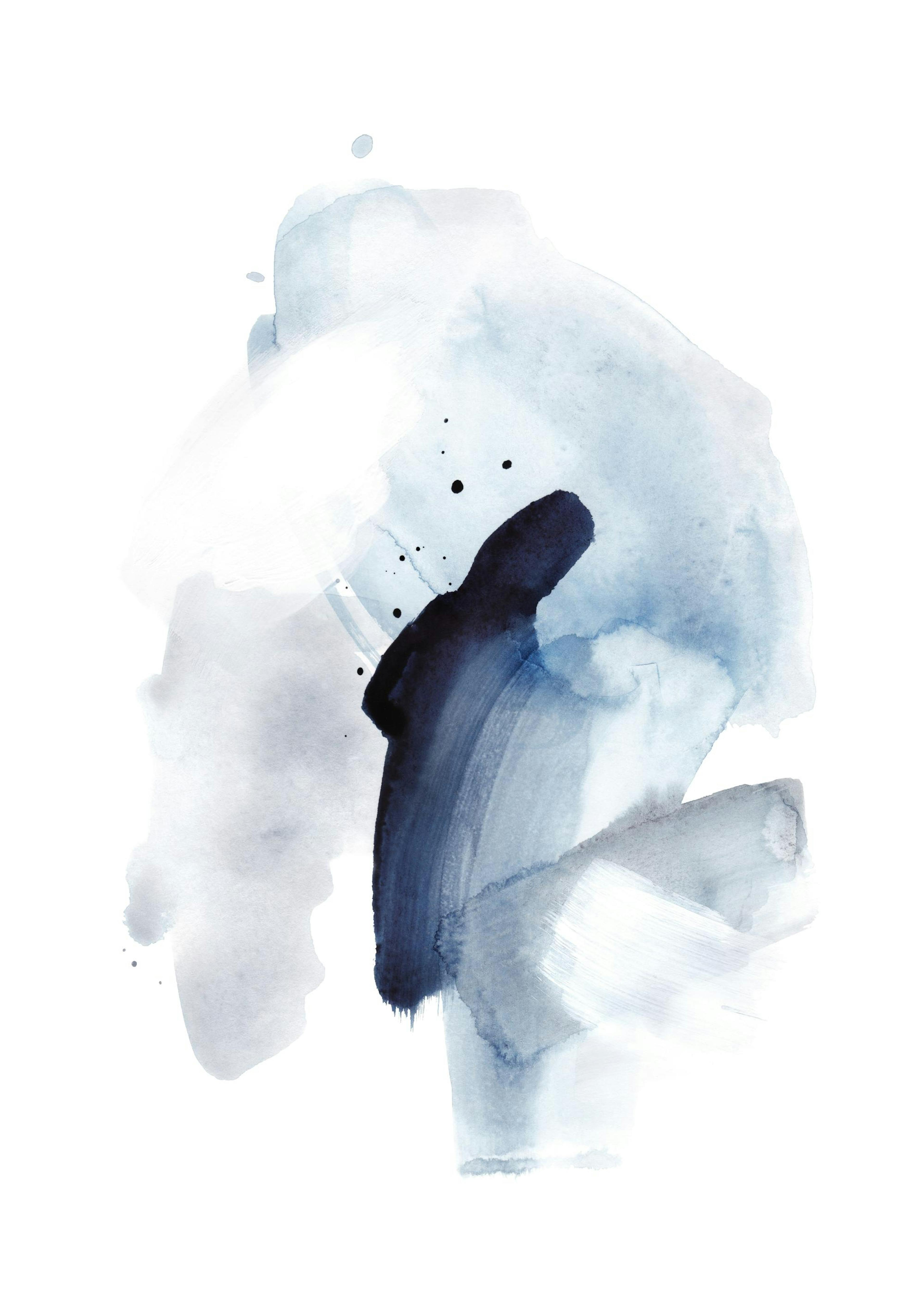 Watercolor Blues No2 Poster 0