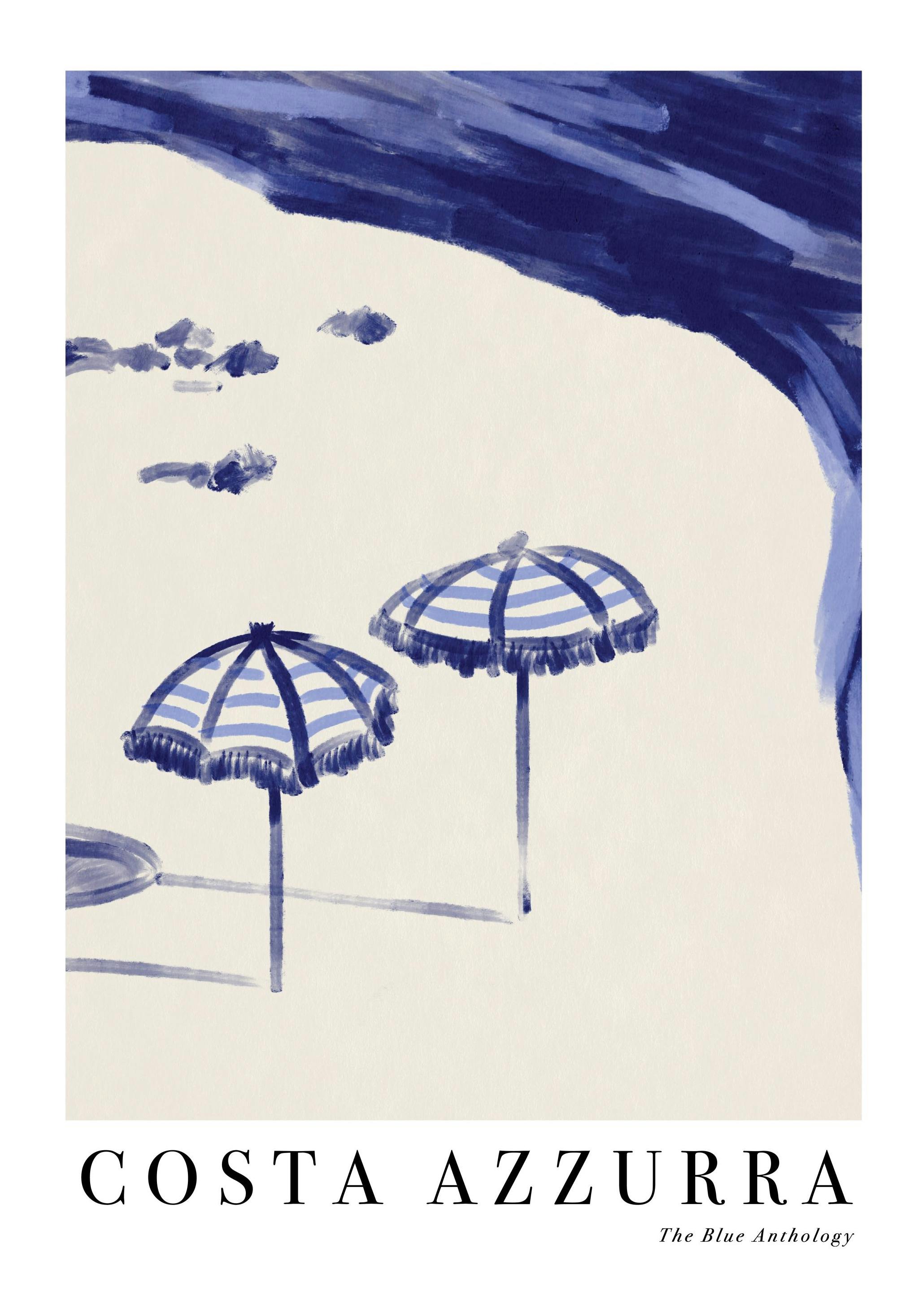 Costa Azzurra Poster (50x70 cm) - Schilderijen