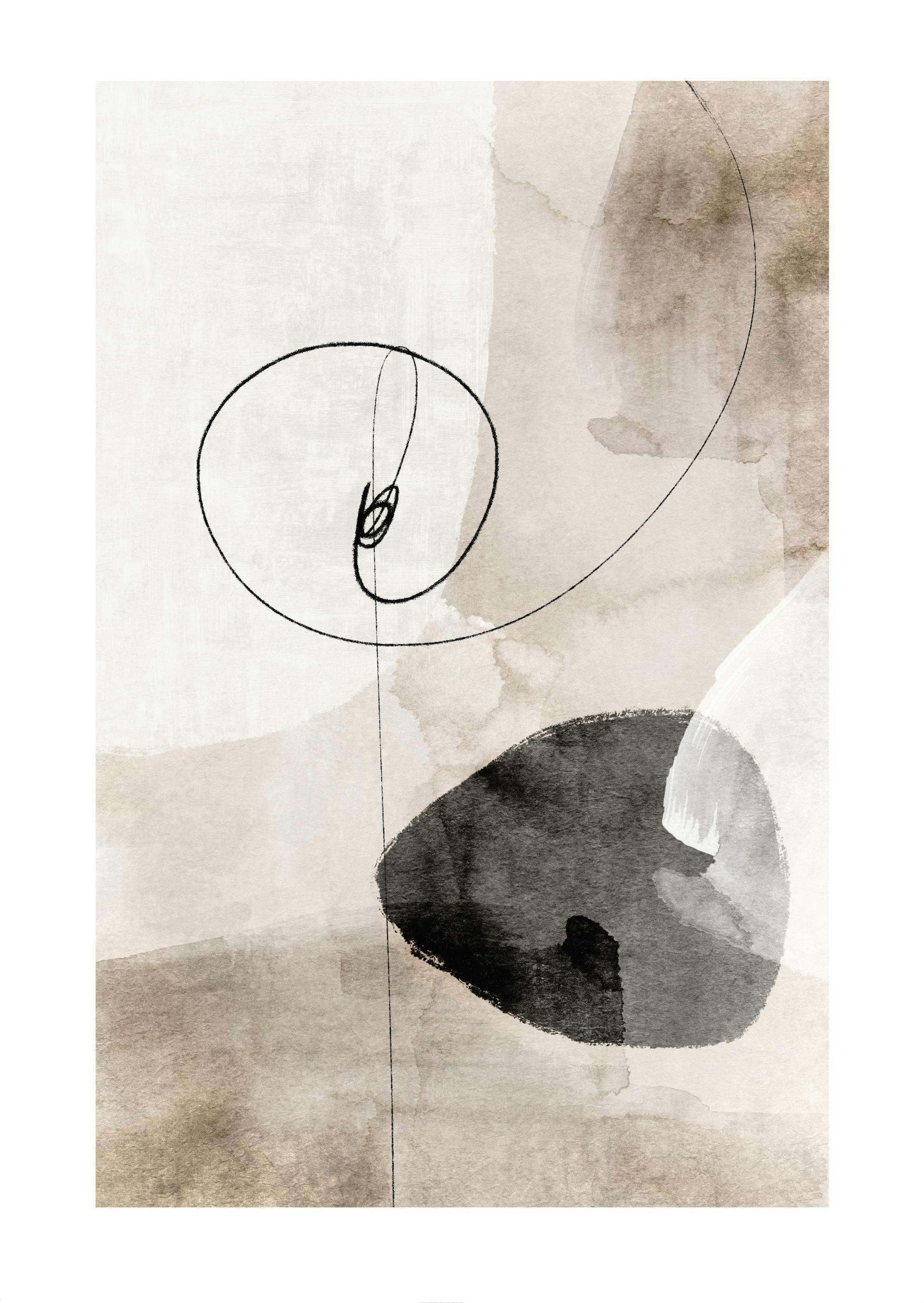 Watercolor Strokes No1 Affiche 0