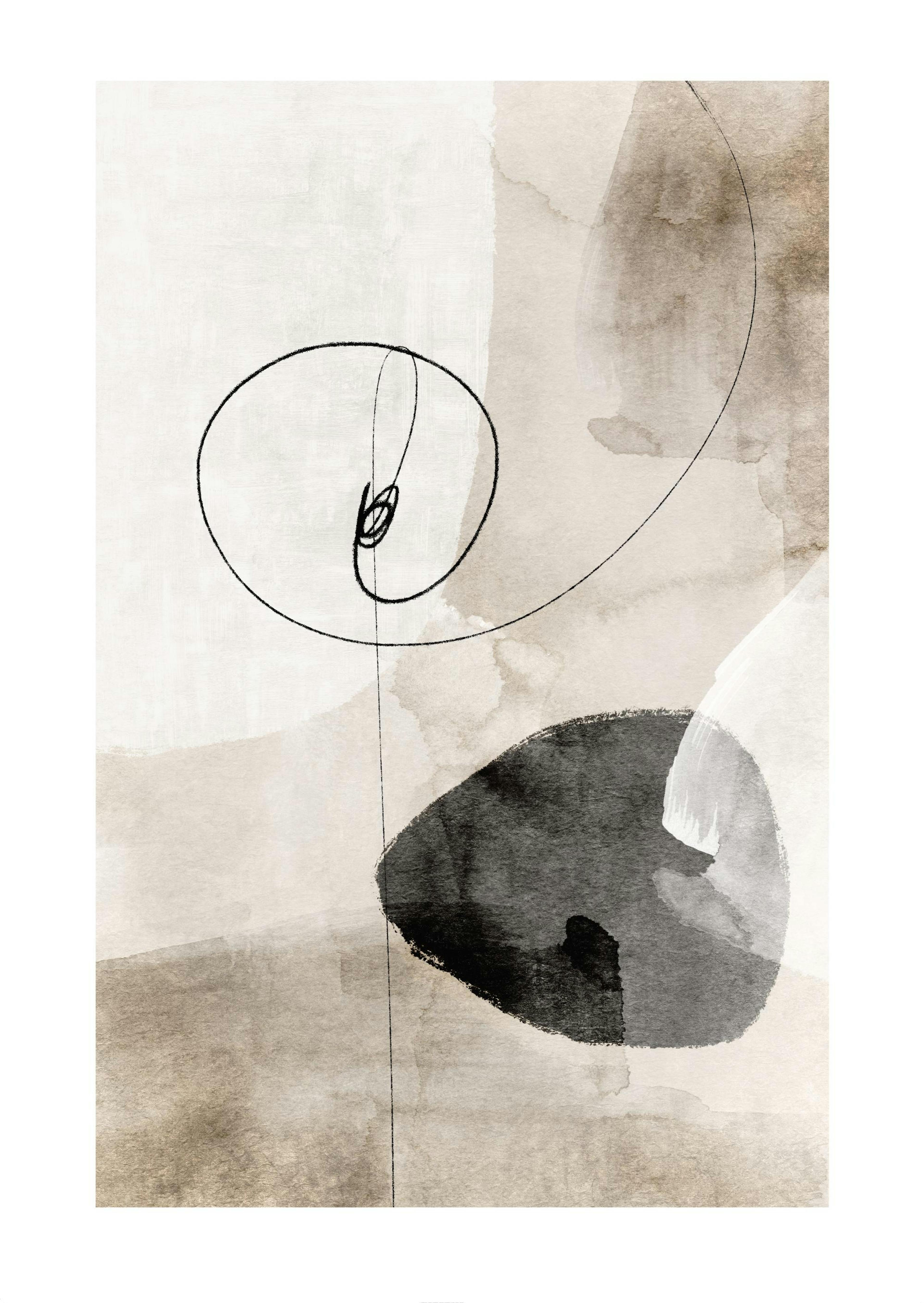 Watercolor Strokes No1 Affiche 0