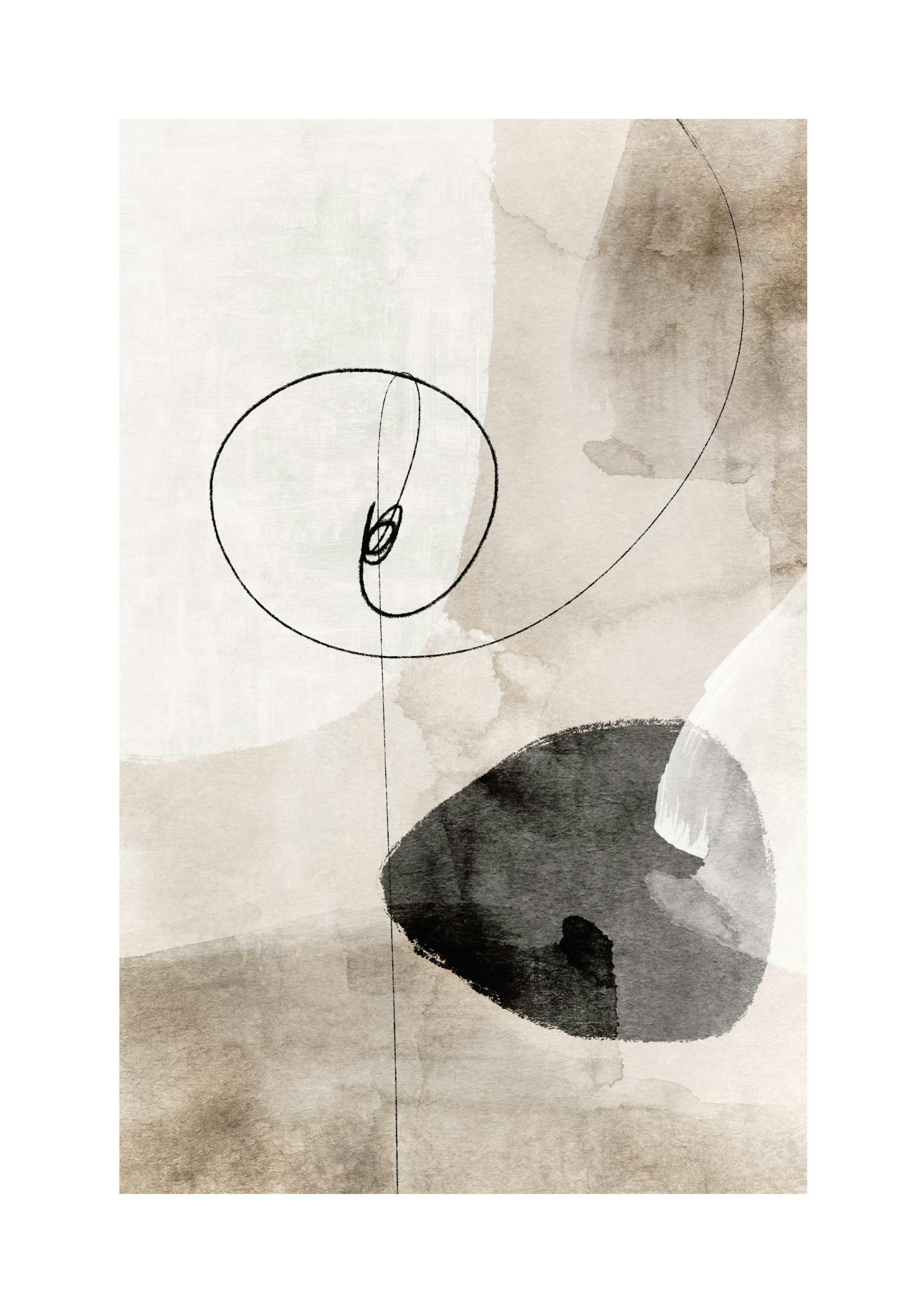Watercolor Strokes No1 Poster