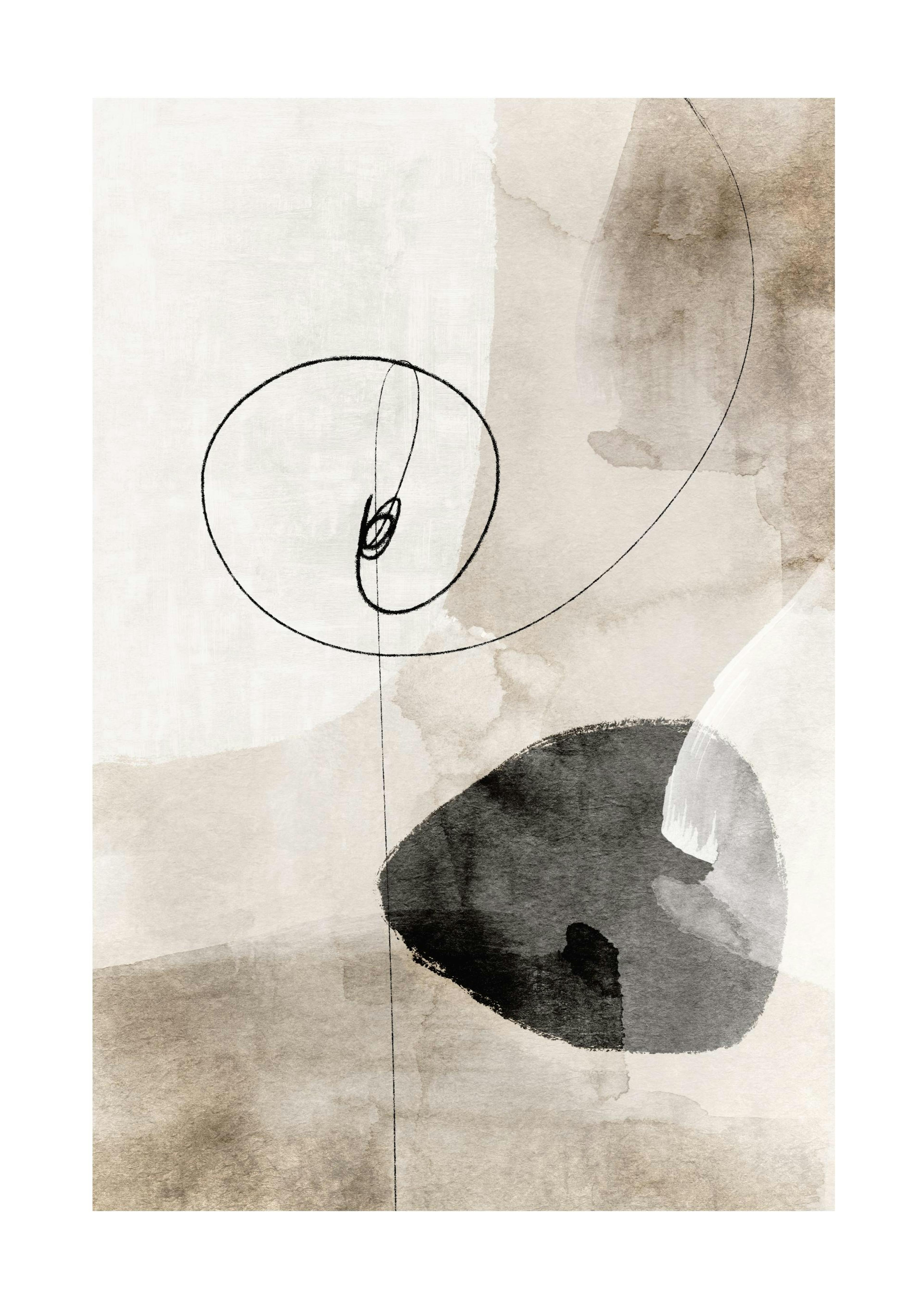Watercolor Strokes No1 Affiche 0