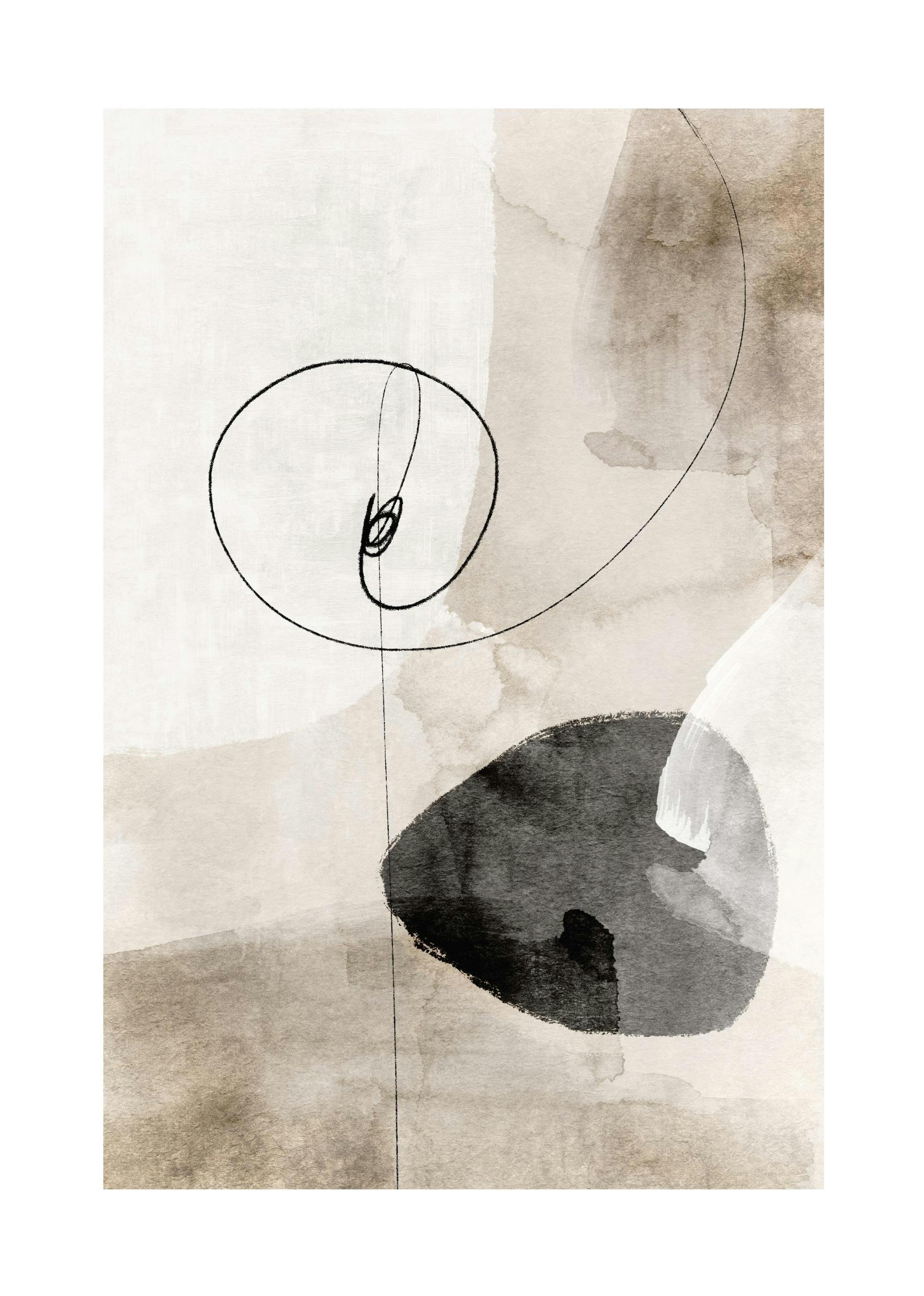 Watercolor Strokes No1 Affiche (70x100 cm)